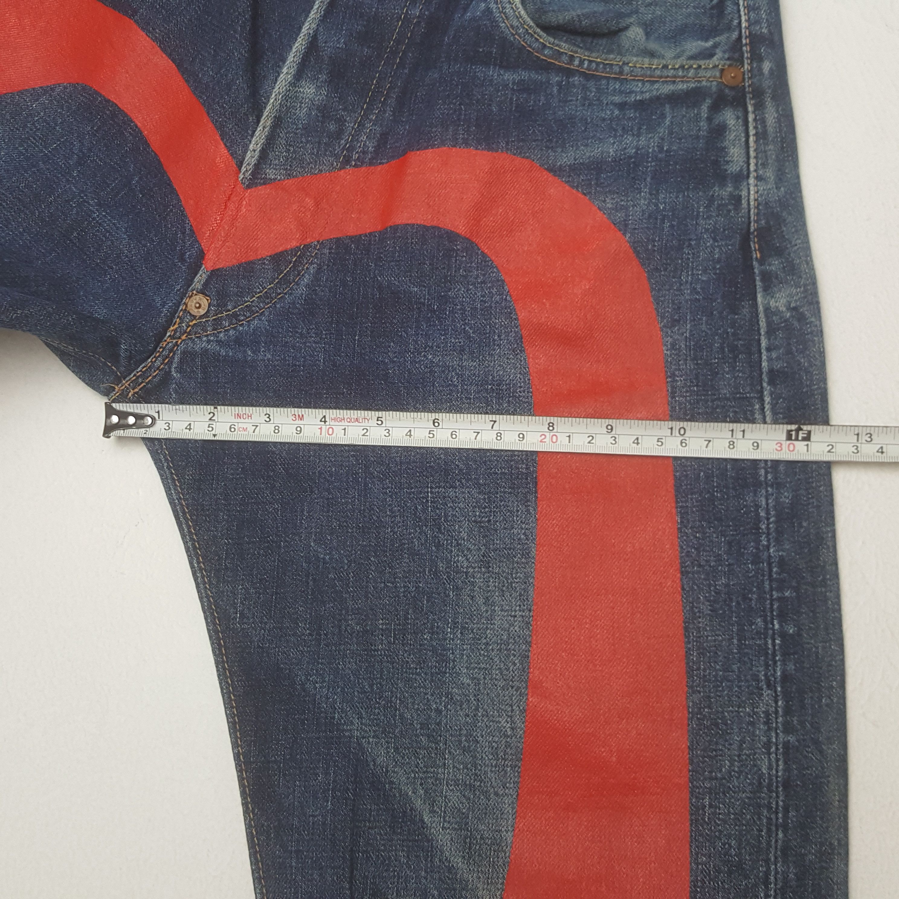 Evisu Vintage Evisu Yamane Selvedge Custom Art Rare Denim Jeans Size US 27 - 9 Thumbnail
