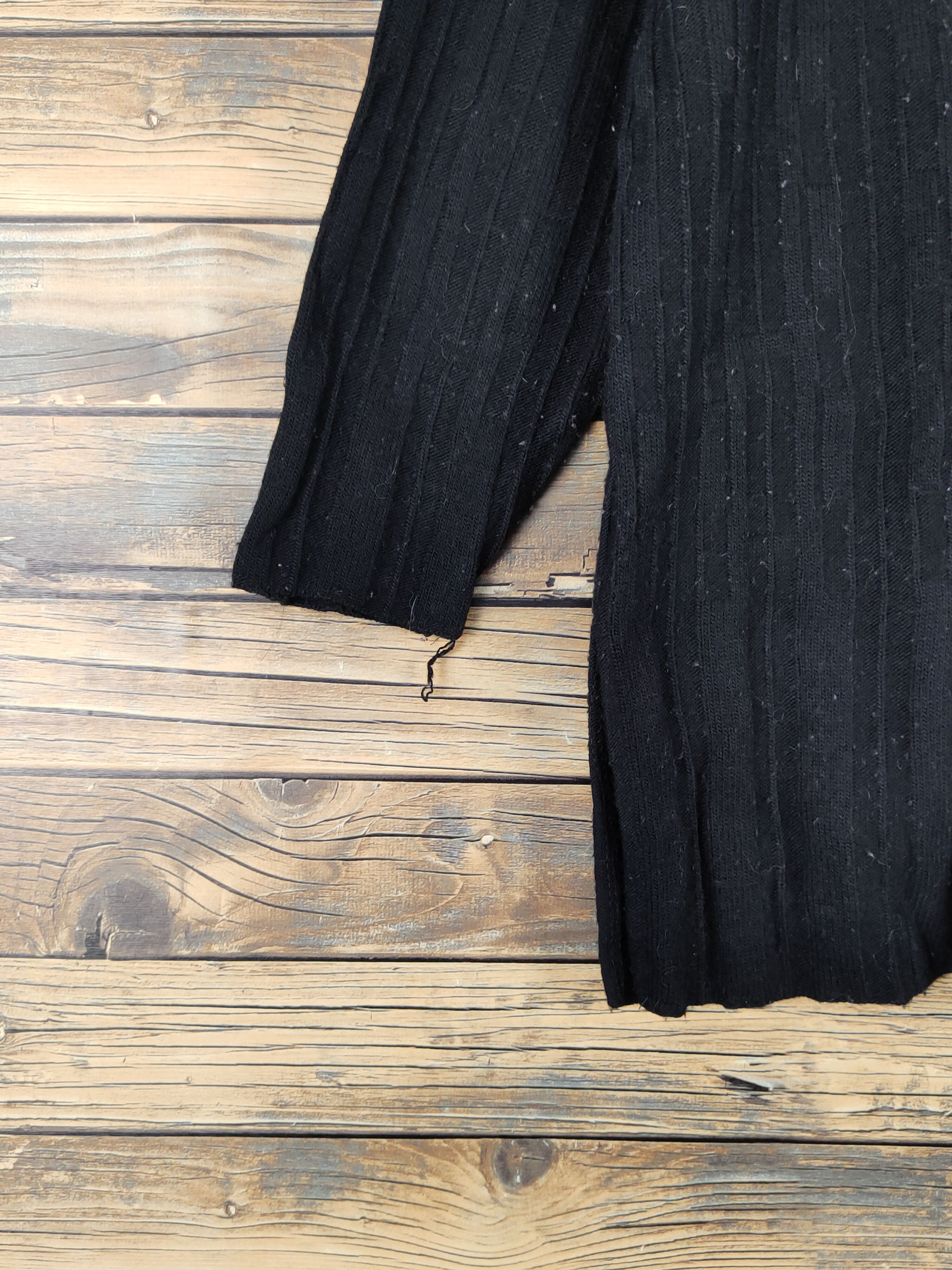 Homespun Knitwear Eden Black Knitwear Long Sleeve #W1338 Size M / US 6-8 / IT 42-44 - 4 Thumbnail
