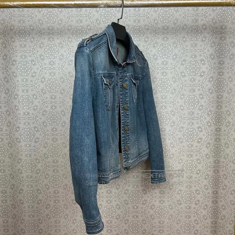 Burberry Burberry Blue Cotton Blend Women's Jacket. Size M / US 6-8 / IT 42-44 - 2 Thumbnail