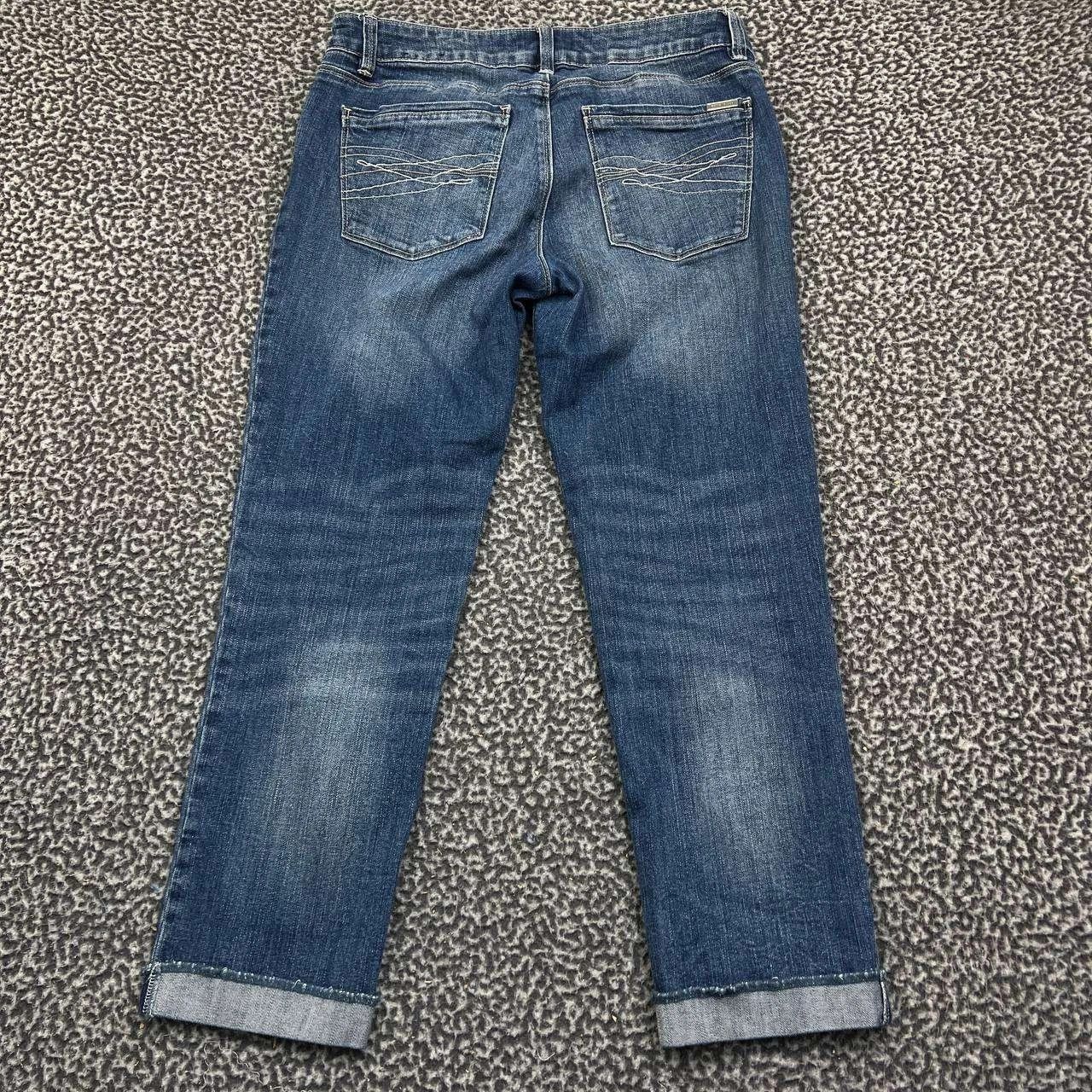 White House Black Market White House Black Market Crop Jeans 8 Denim Cuffed 34x25 Size 34" / US 12 / IT 48 - 2 Thumbnail