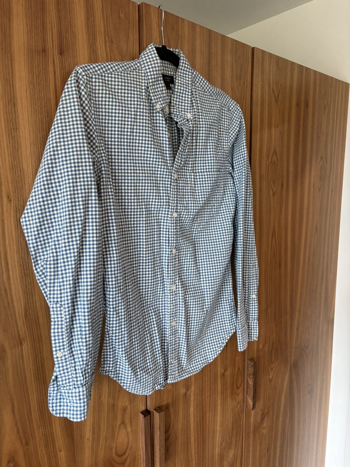 J.Crew J.Crew Blue Plaid Check Oxford Cloth Button Down Size US S / EU 44-46 / 1 - 2 Thumbnail