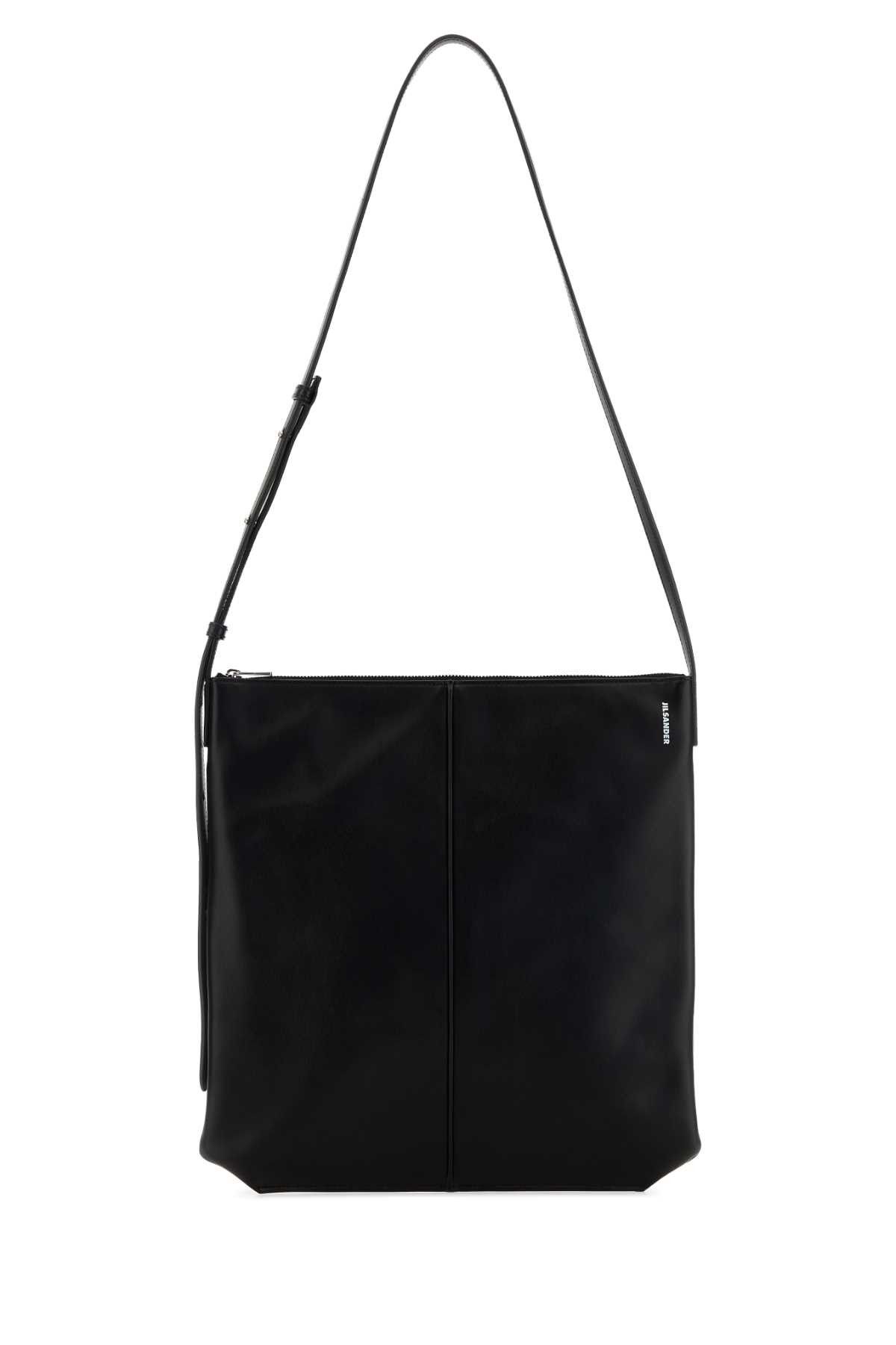 Jil Sander Black Leather Linea Crossbody Bag Size ONE SIZE - 1 Thumbnail