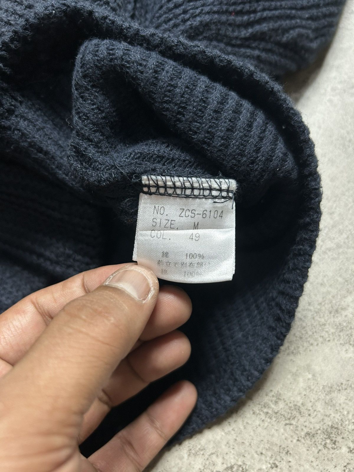 Tornado Mart Zero by Tornado Mart Knit Strap Collar Snap Button Shirt Size US M / EU 48-50 / 2 - 8 Thumbnail
