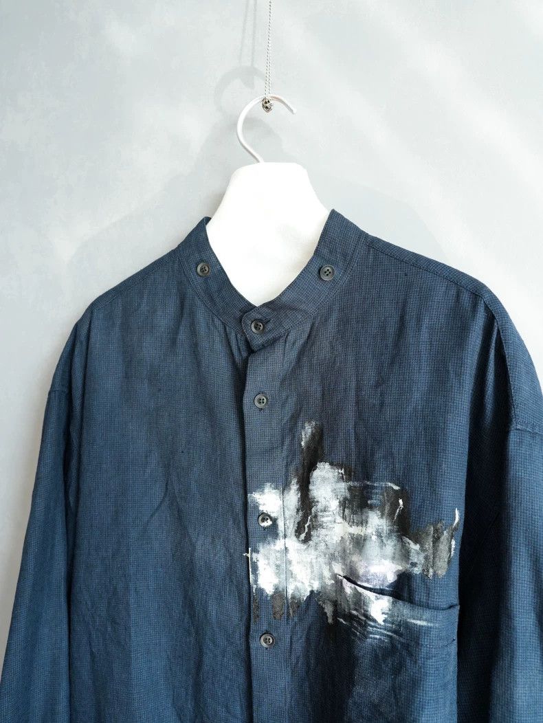 Yohji Yamamoto Yohji Yamamoto23SS Painted Collar Removal Shirt 2503-Nextar Size US L / EU 52-54 / 3 - 5 Thumbnail