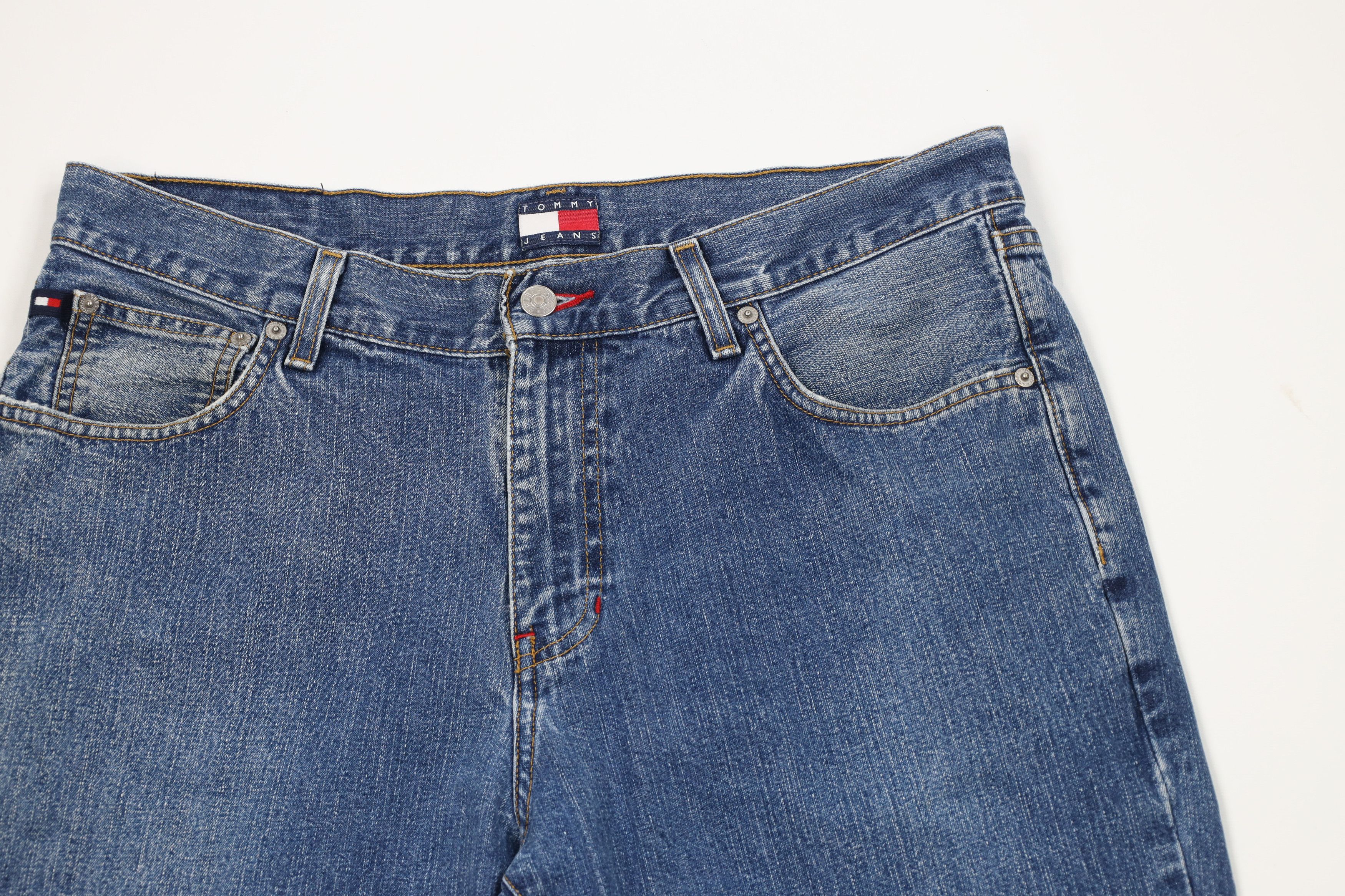 Tommy Hilfiger Vintage 90s Y2K Tommy Hilfiger Fit Wide Leg Denim Jeans Size US 34 / EU 50 - 2 Thumbnail