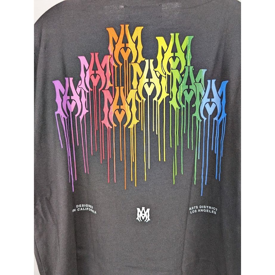 Amiri o1rshd1 Q:3 / MA Drip Collage Tee T-Shirt in Black Size US XL / EU 56 / 4 - 12 Thumbnail