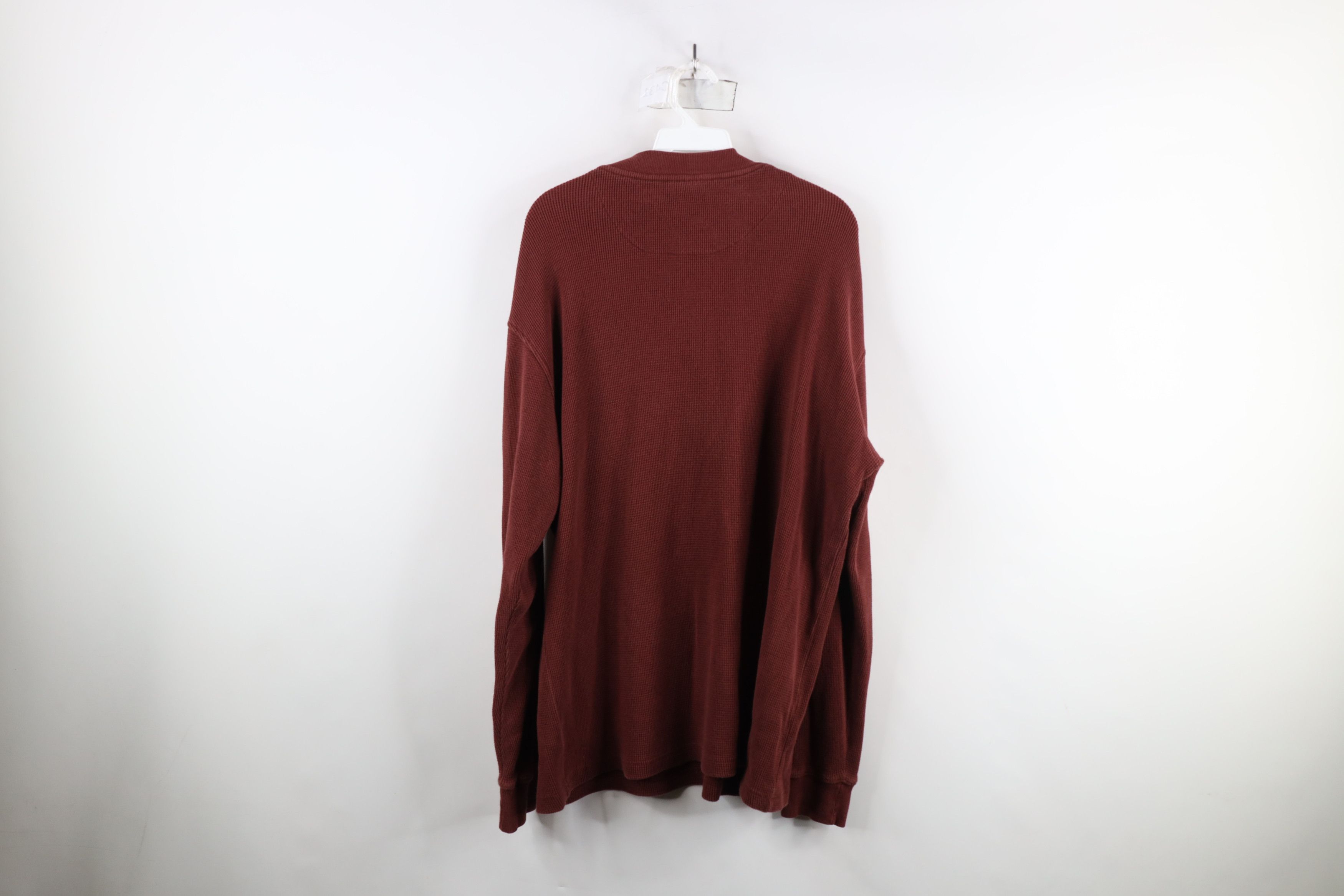 Cabelas × Vintage Vintage 90s Cabelas Blank Thermal Waffle Knit Henley T-Shirt Size US L / EU 52-54 / 3 - 9 Thumbnail