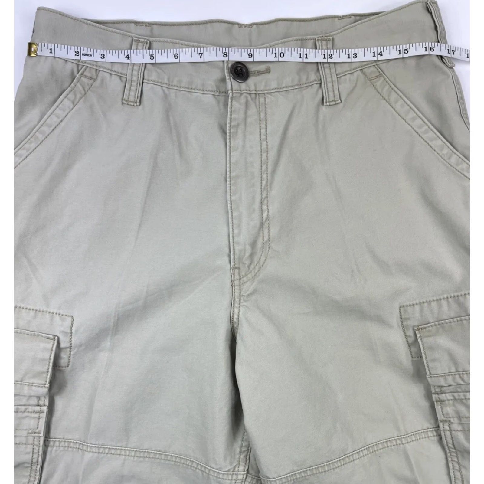Levi's Levi's Cargo Shorts Mens Size 32 Beige Classic Casual Cotton Pockets Zip Fly Outdoor Size US 32 / EU 48 - 4 Thumbnail