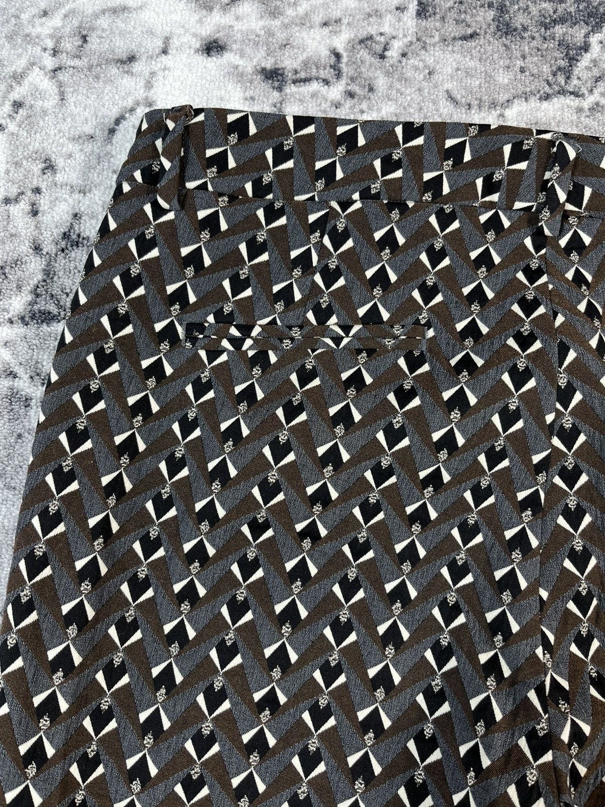 Other Via Masini 80 Geometric Pants Italy Size 48 Pattern Size 34" / US 12 / IT 48 - 14 Thumbnail