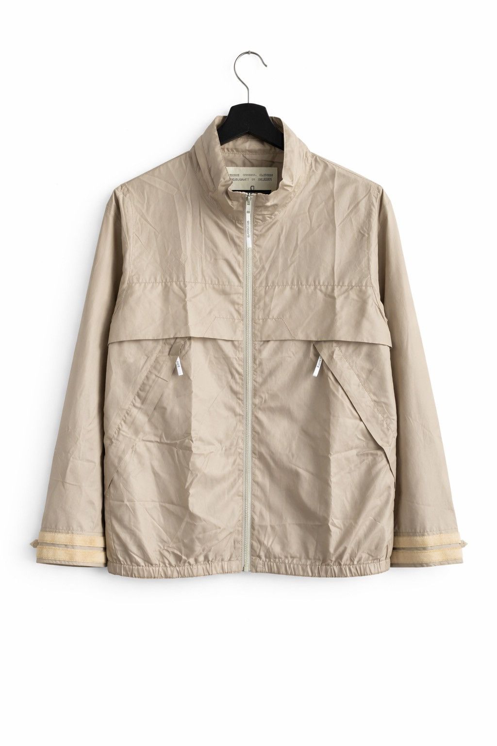 Japanese Brand Delicate Original Clothes Light Beige Zip Jacket Minimalist Size US M / EU 48-50 / 2 - 1 Thumbnail