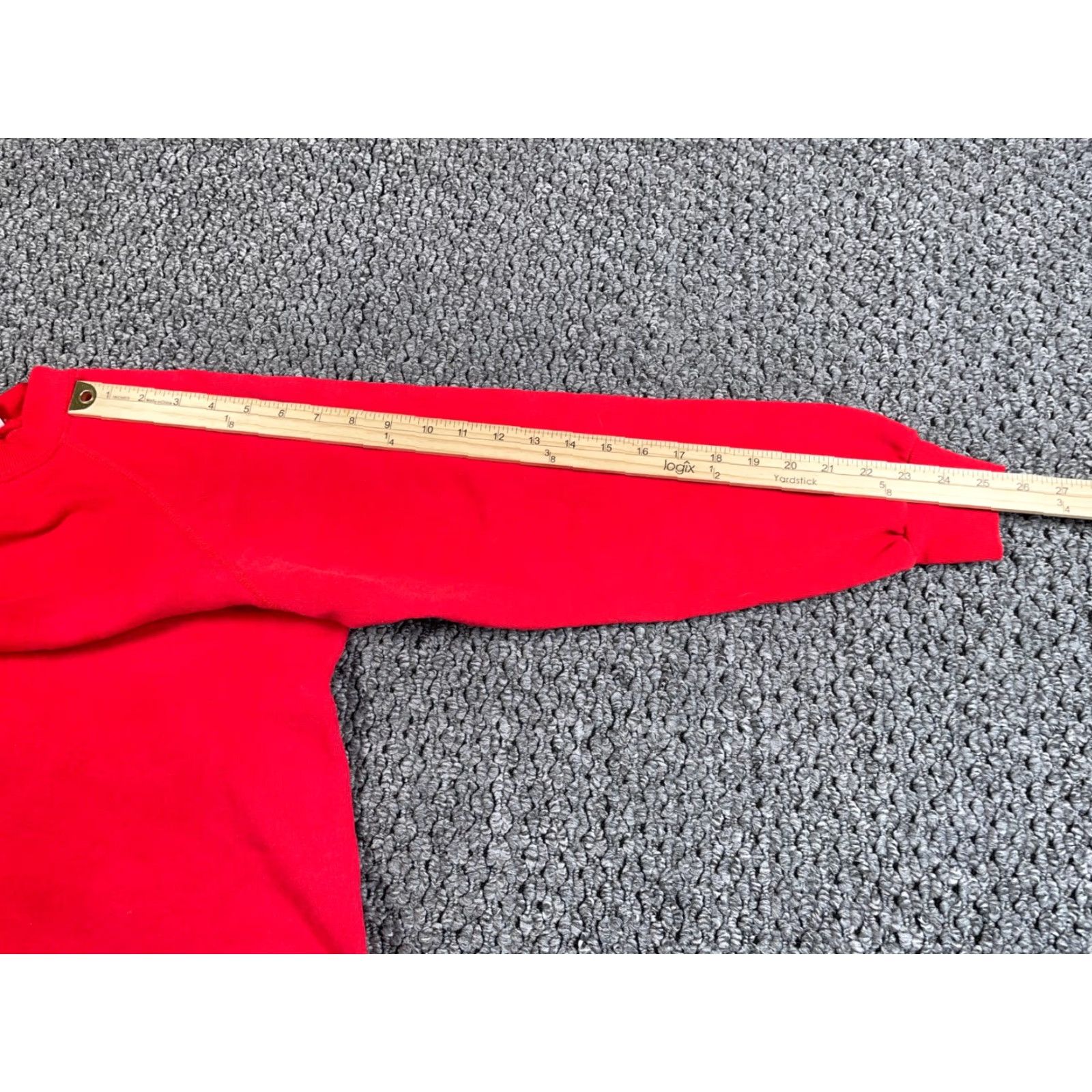 Vintage VTG 80s Bassett-Walker Blank Crewneck Sweatshirt Adult Medium Red Raglan Sleeves Size US M / EU 48-50 / 2 - 7 Thumbnail