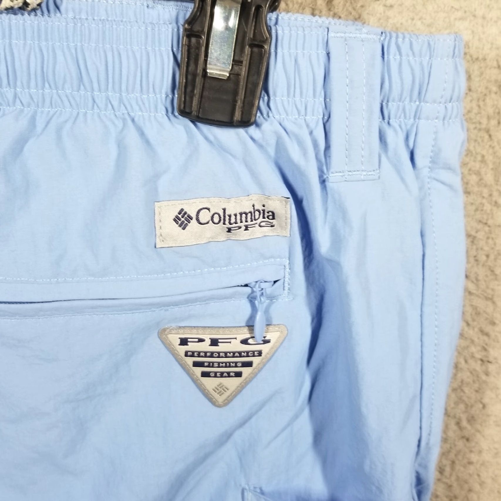 Vintage Columbia VINTAGE Men's PFG Backcast III Water Shorts 2XL 6" Inseam Blue Outdoor Fishing NWT Size US 39 - 3 Thumbnail