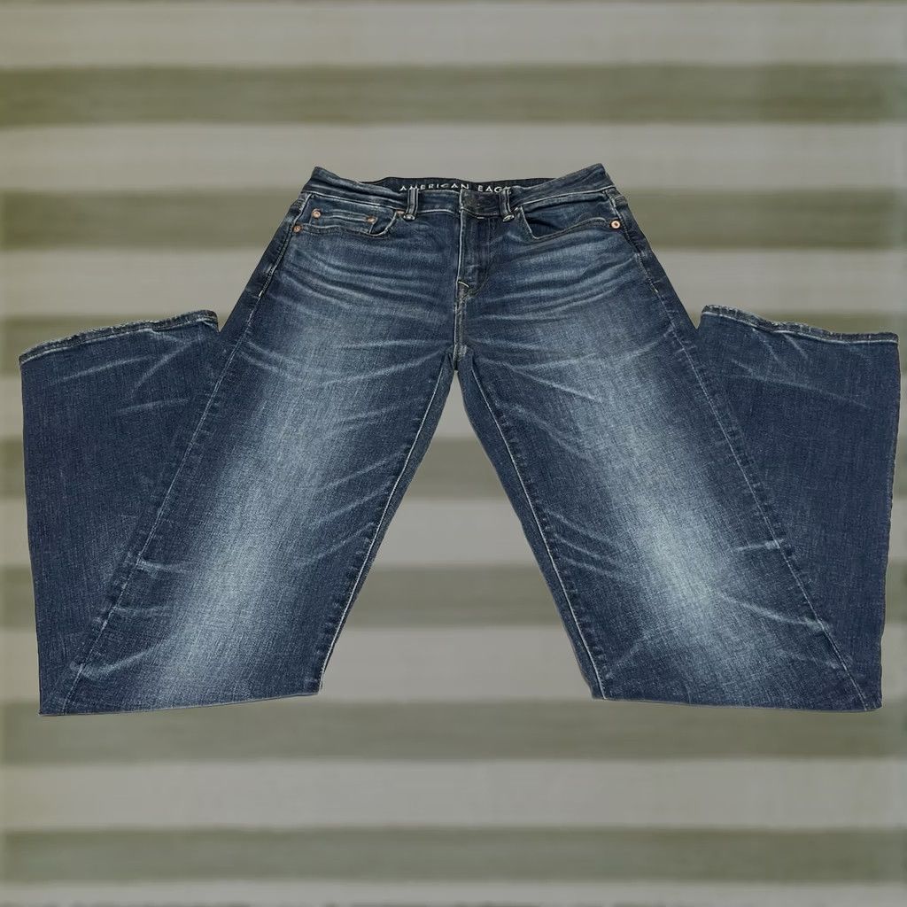 American Eagle Outfitters American Eagle Outfitters Jeans Mens 30x36 30x34 Blue Bootcut Western Cowboy Regular Rise Mid Denim Size US 30 / EU 46 - 1 Thumbnail