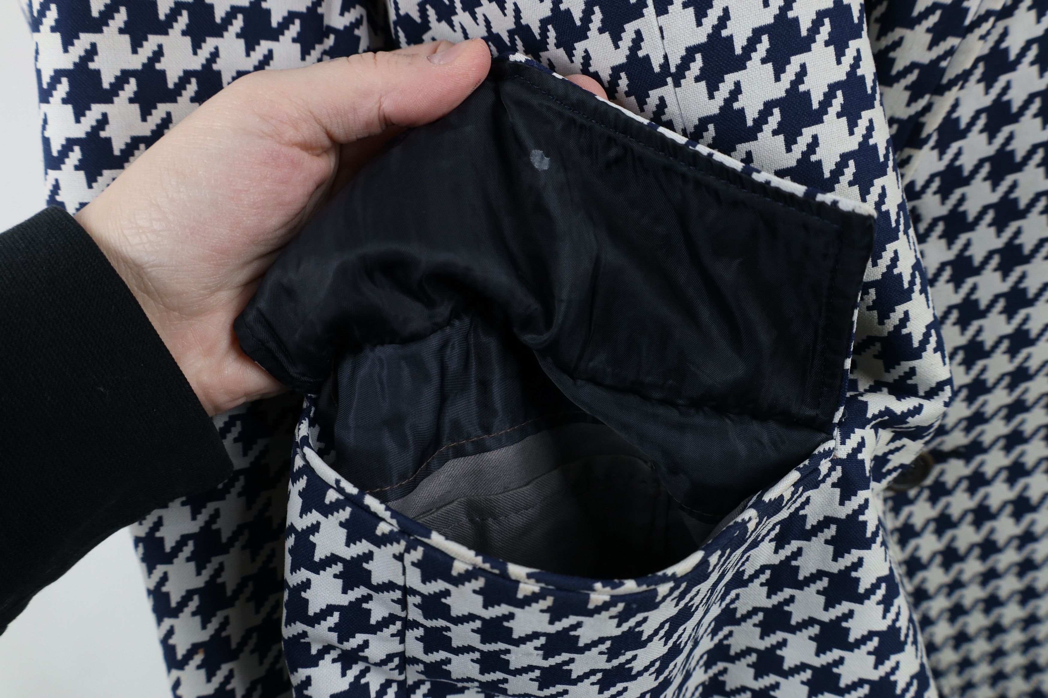 Vintage Vintage 70s Streetwear Houndstooth Suit Coat Blazer Jacket Size US XL / EU 56 / 4 - 6 Thumbnail