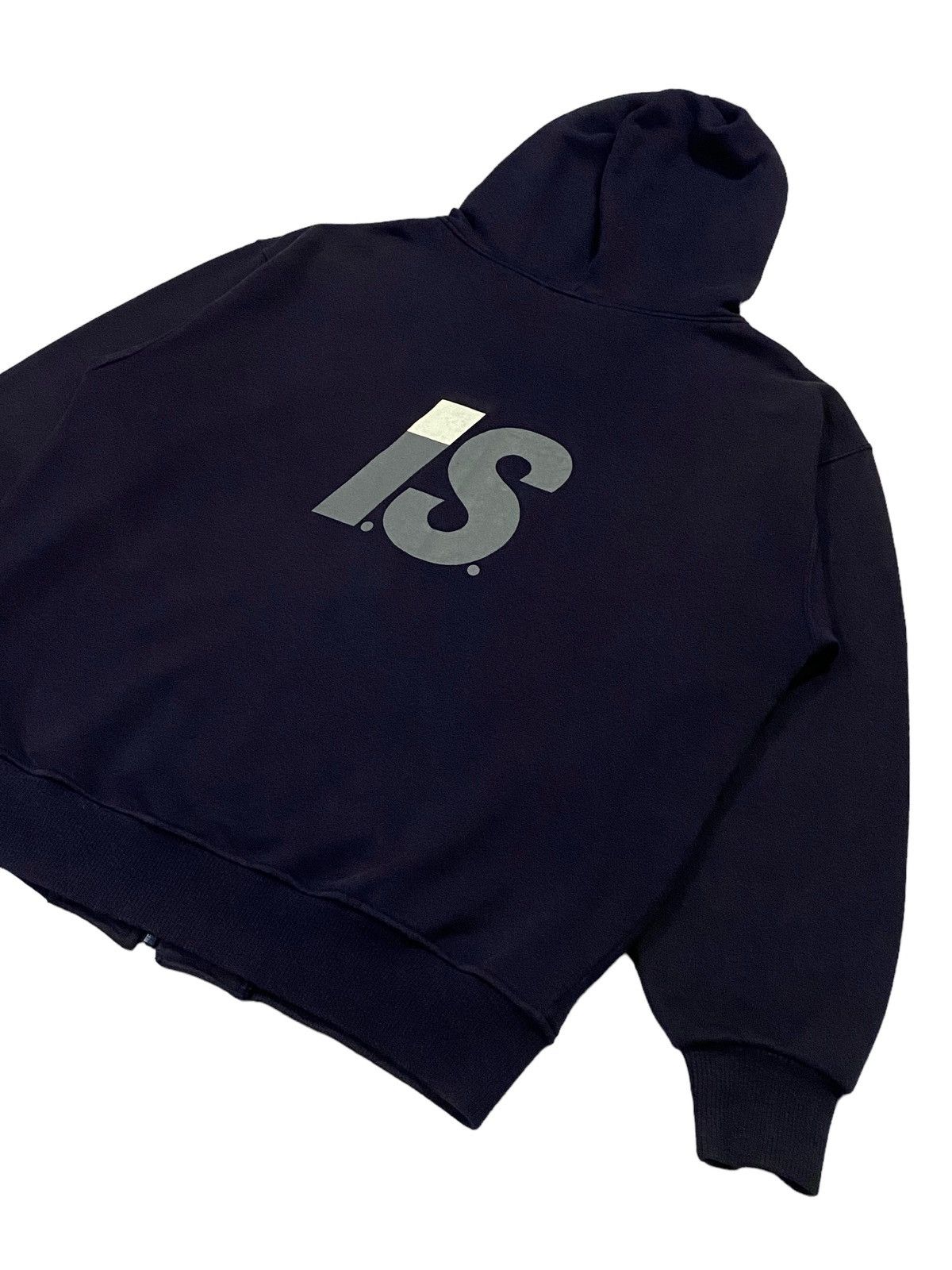 Issey Miyake Vintage Issey Miyake ( I.S ) Big Logo Zip Hoodie Size US M / EU 48-50 / 2 - 22 Thumbnail