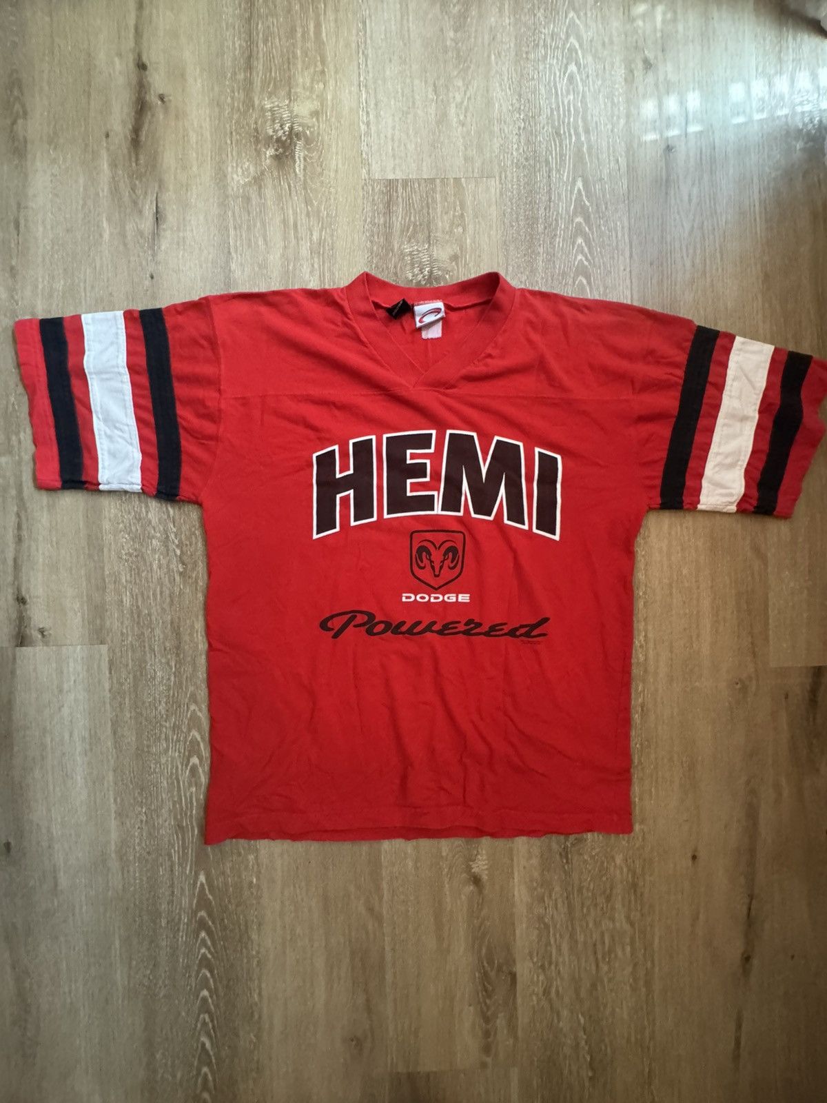 Ford × Vintage Vintage 80s DODGE HEMI Football Jersey Style Tee XLARGE Size US XL / EU 56 / 4 - 1 Thumbnail