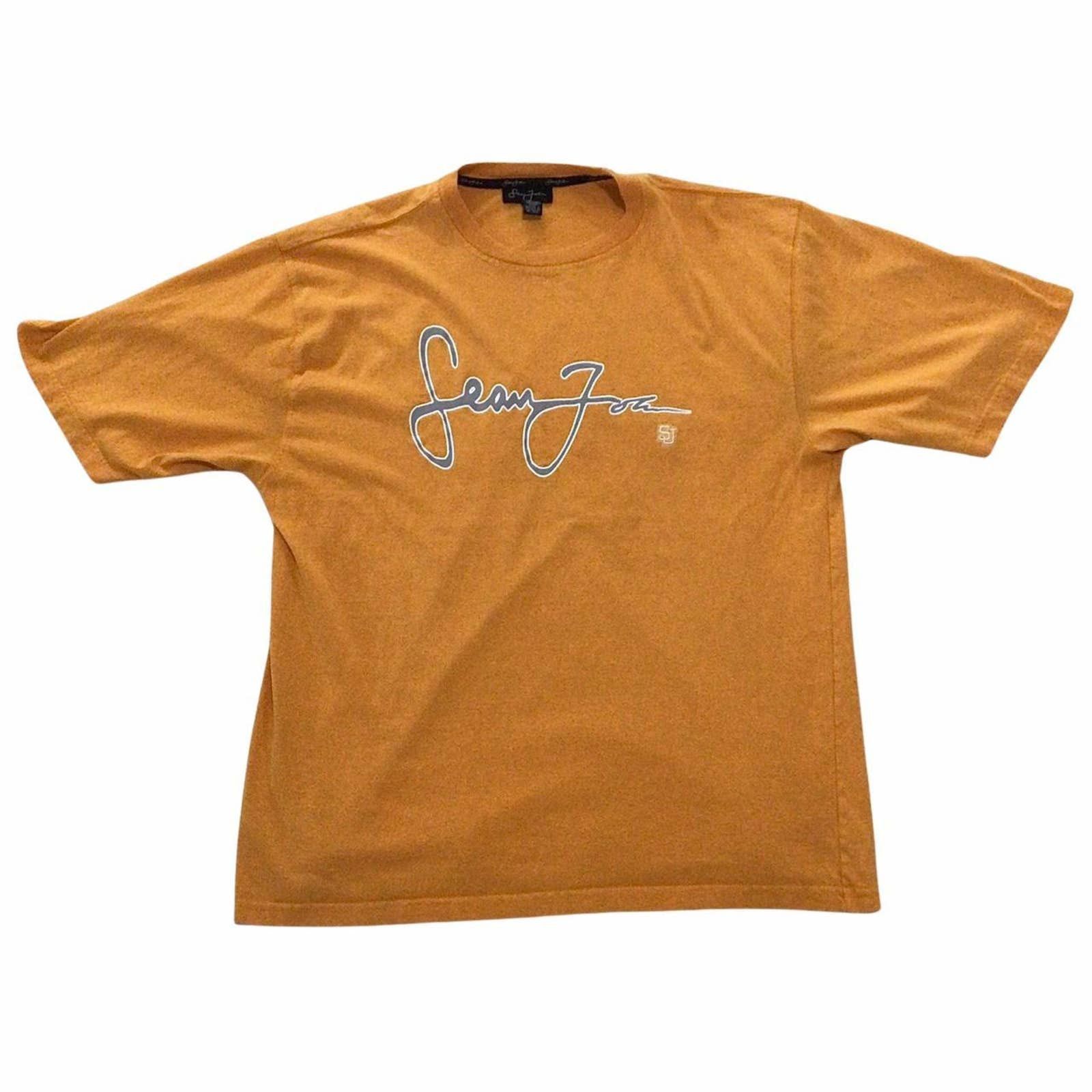 Sean John Sean John Streetwear Embroidered T Shirt Orange XL | Grailed