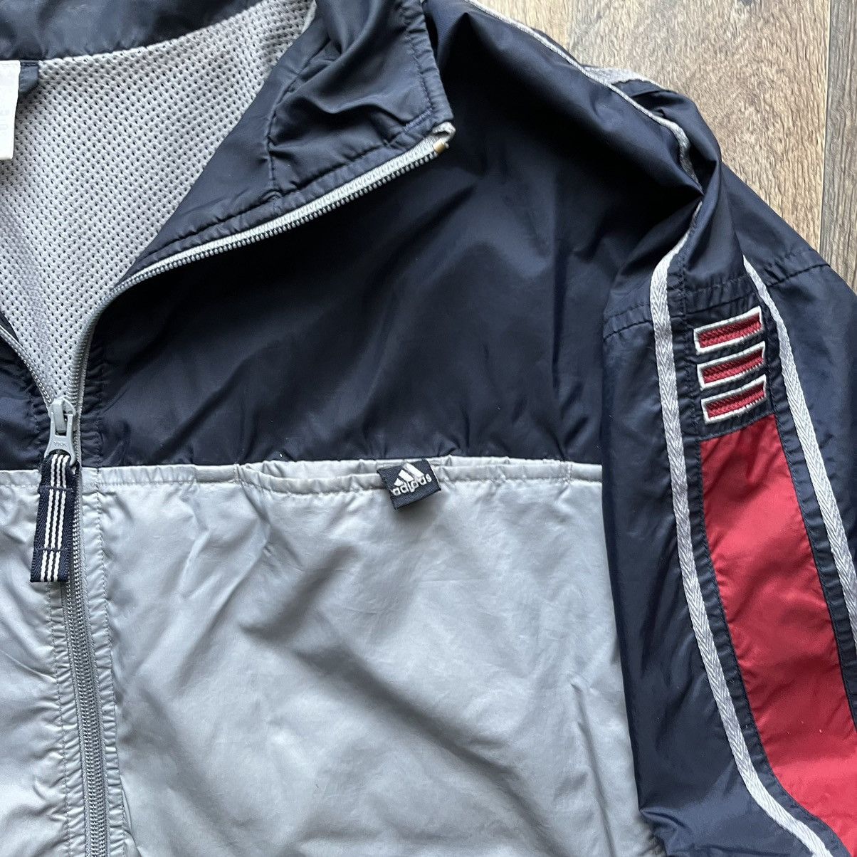 Adidas × Vintage Crazy Vintage Adidas Wind Breaker Y2K style cyber grunge XXL Size US XXL / EU 58 / 5 - 5 Thumbnail