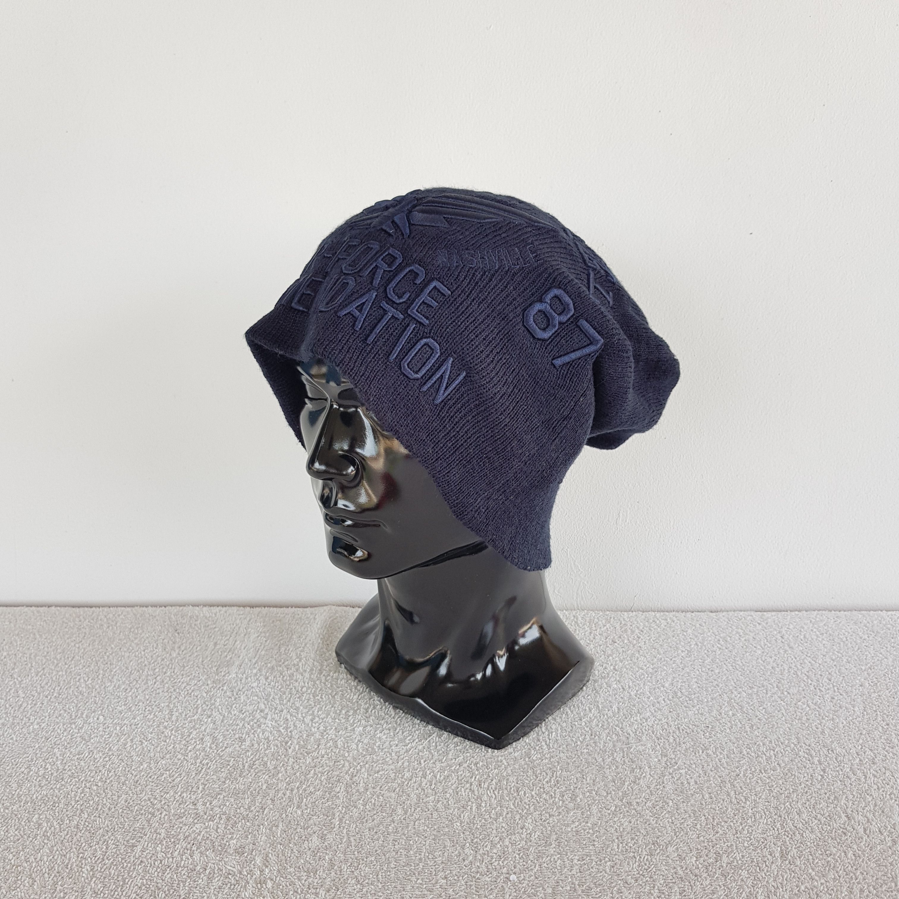 Japanese Brand Air Force Commendation Rolling Field Beanie Snow Cap Hats. Size ONE SIZE - 1 Thumbnail