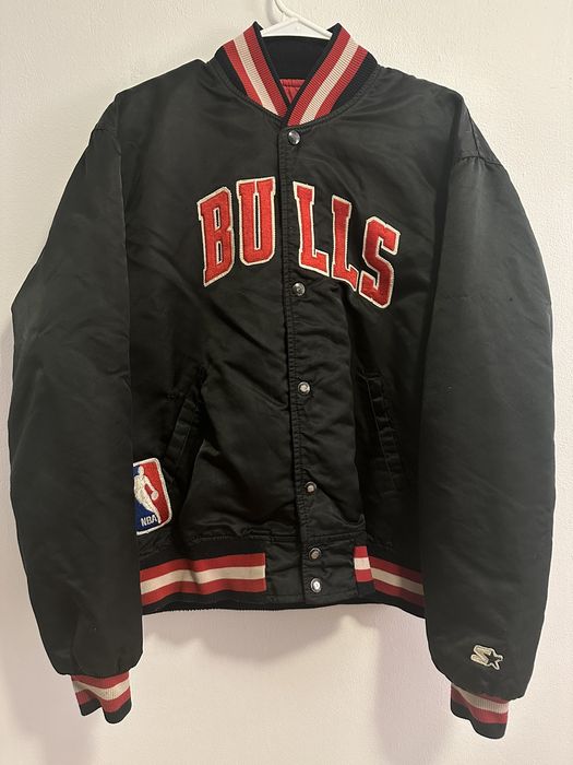 Maillot Chicago Bulls Vintage Starter Années 90 - Taille M, Rayures Noires
