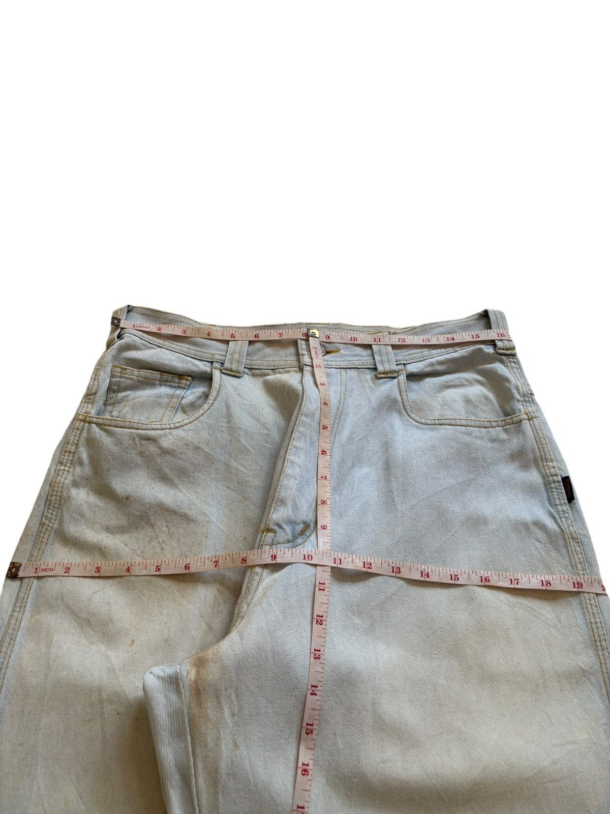 Japanese Brand Vintage Japanese Brand Light Blue Mud Wash Baggy Jeans Size US 32 / EU 48 - 10 Thumbnail