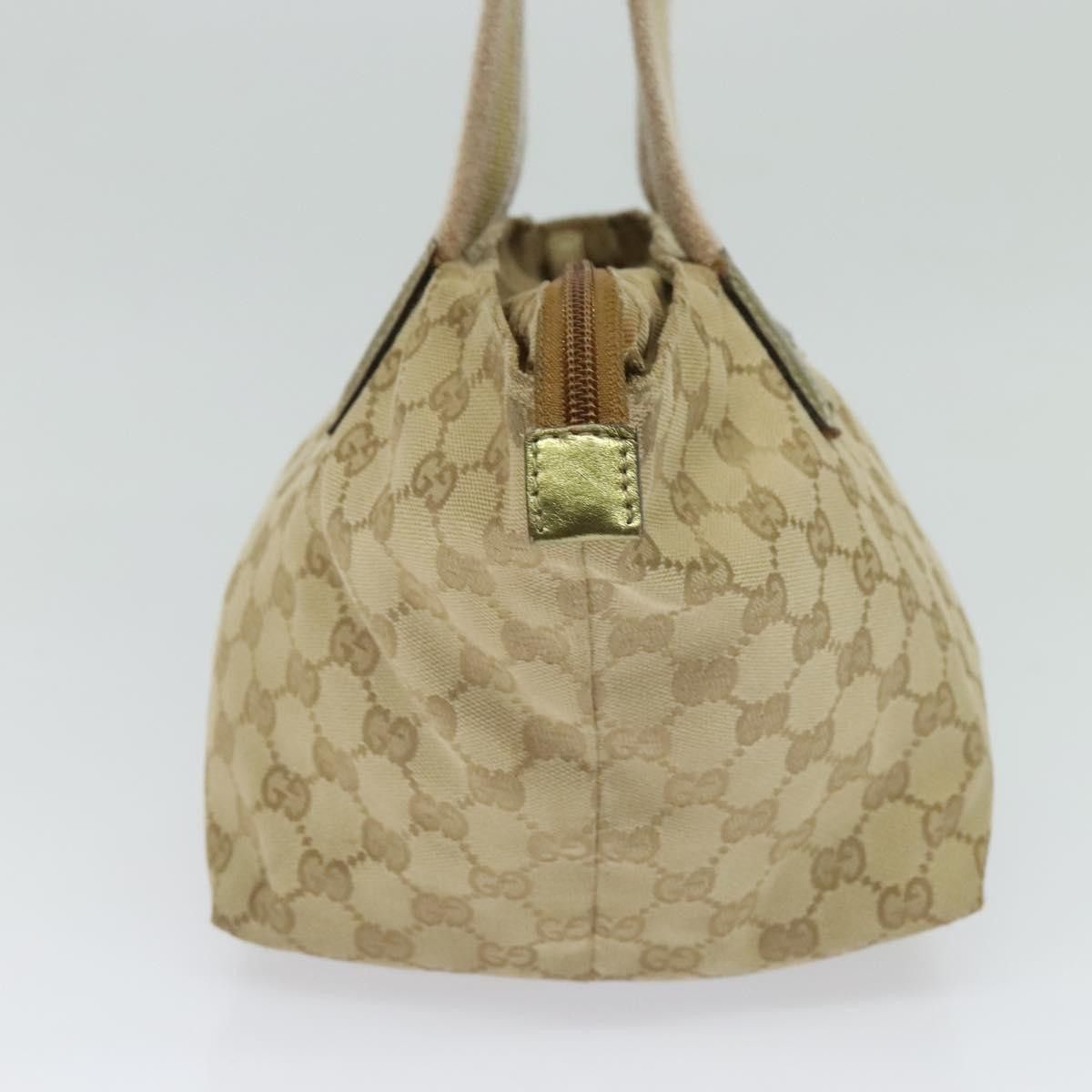 Gucci GUCCI GG Canvas Sherry Line Hand Bag Beige Gold Pink Size ONE SIZE - 4 Thumbnail
