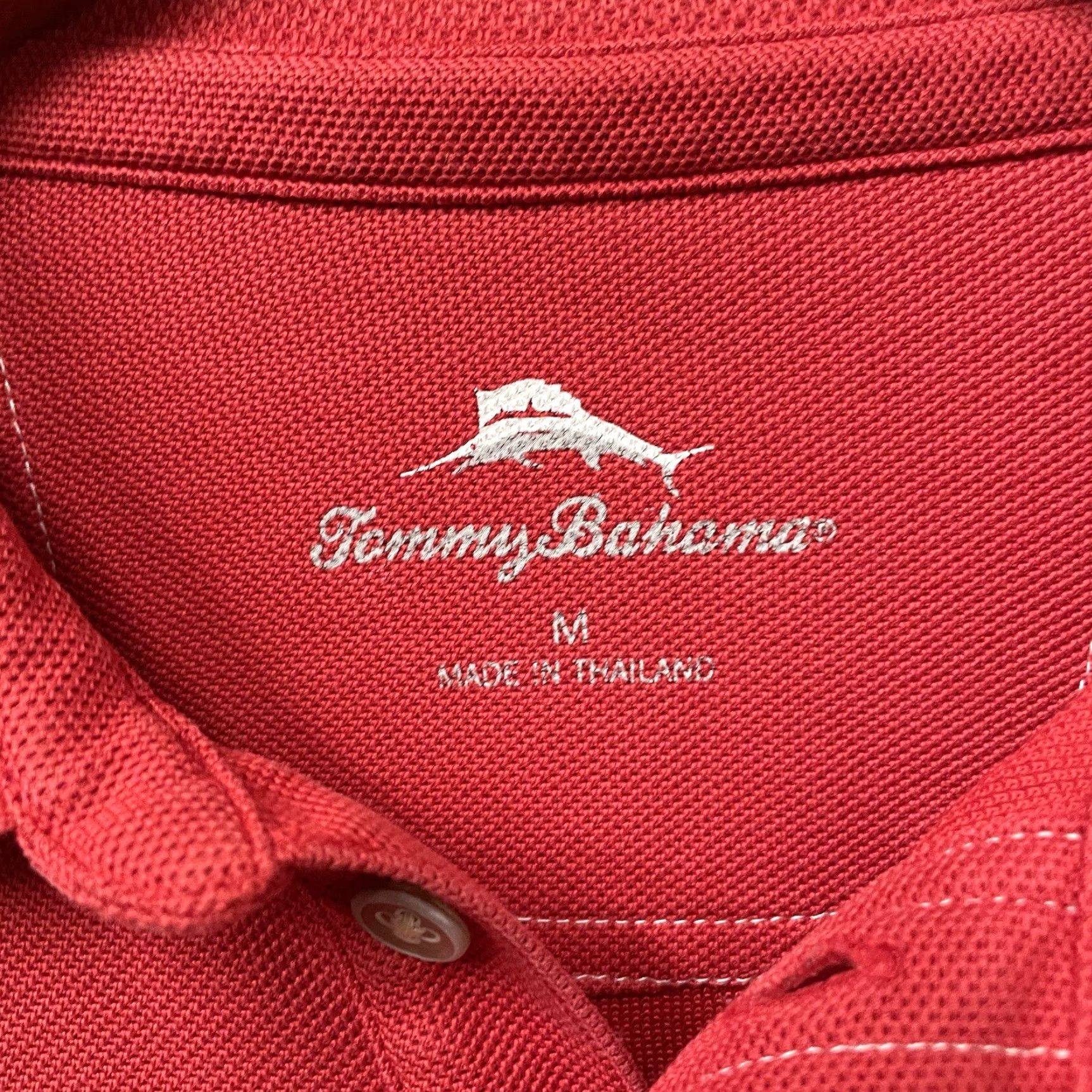 Tommy Bahama Tommy Bahama Red Cotton Polo Shirt Mens Size M Size US M / EU 48-50 / 2 - 4 Thumbnail