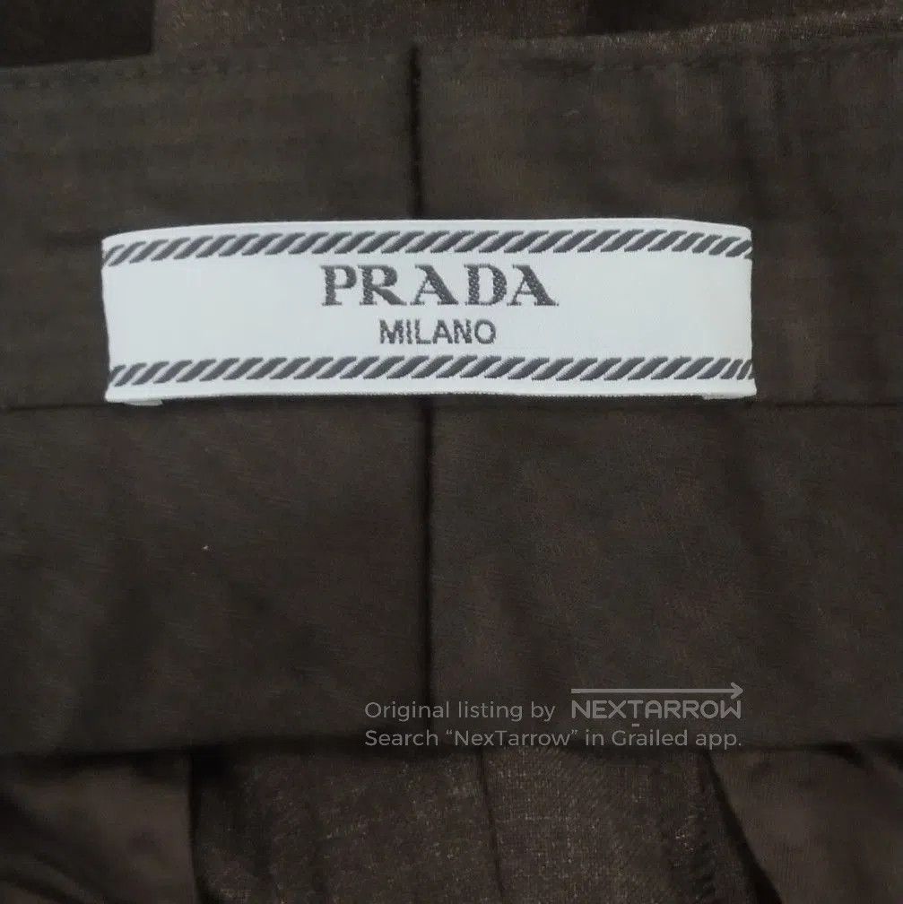 Prada Prada Wool Solid Color Wide. Size 37" - 6 Thumbnail