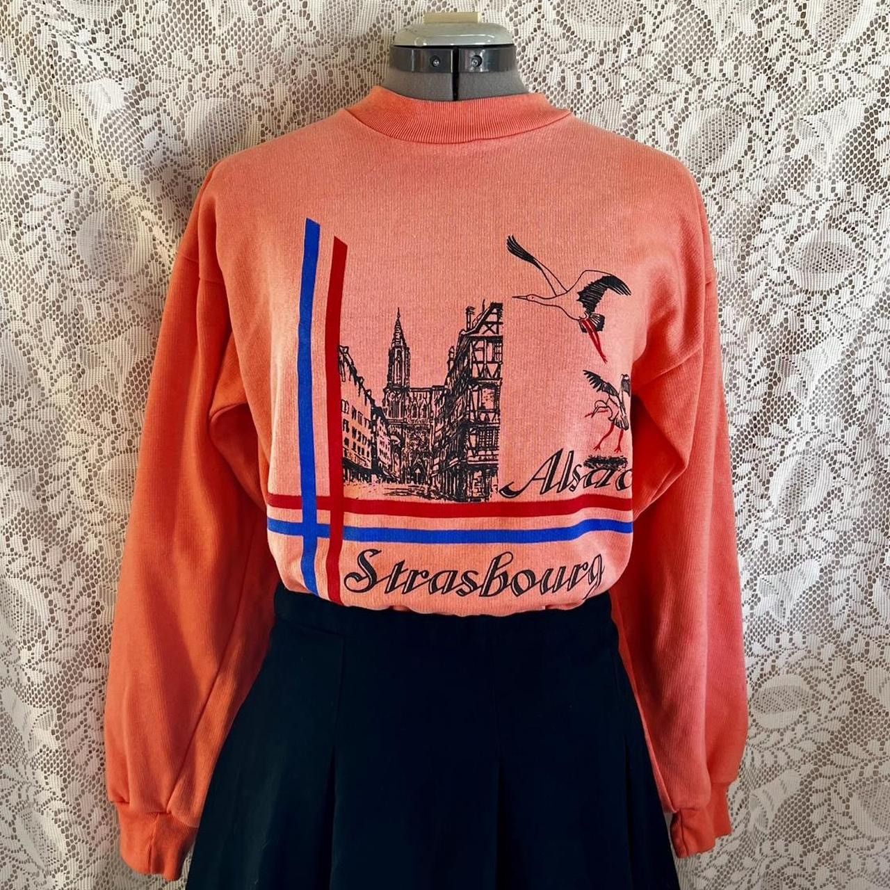Other Vintage salmon pink vintage 80s Strasbourg sweatshirt Size S / US 4 / IT 40 - 3 Thumbnail