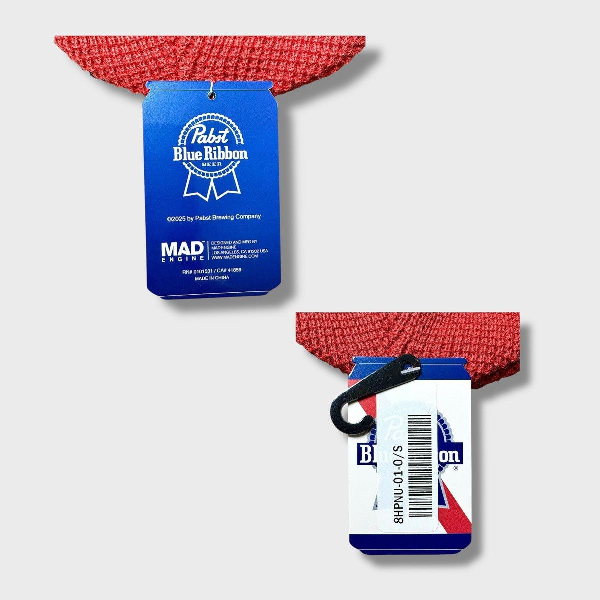Mad Engine 2 pack Mad Engine Double Ribbon Red Blue Beanies Sz OS Size ONE SIZE - 9 Thumbnail