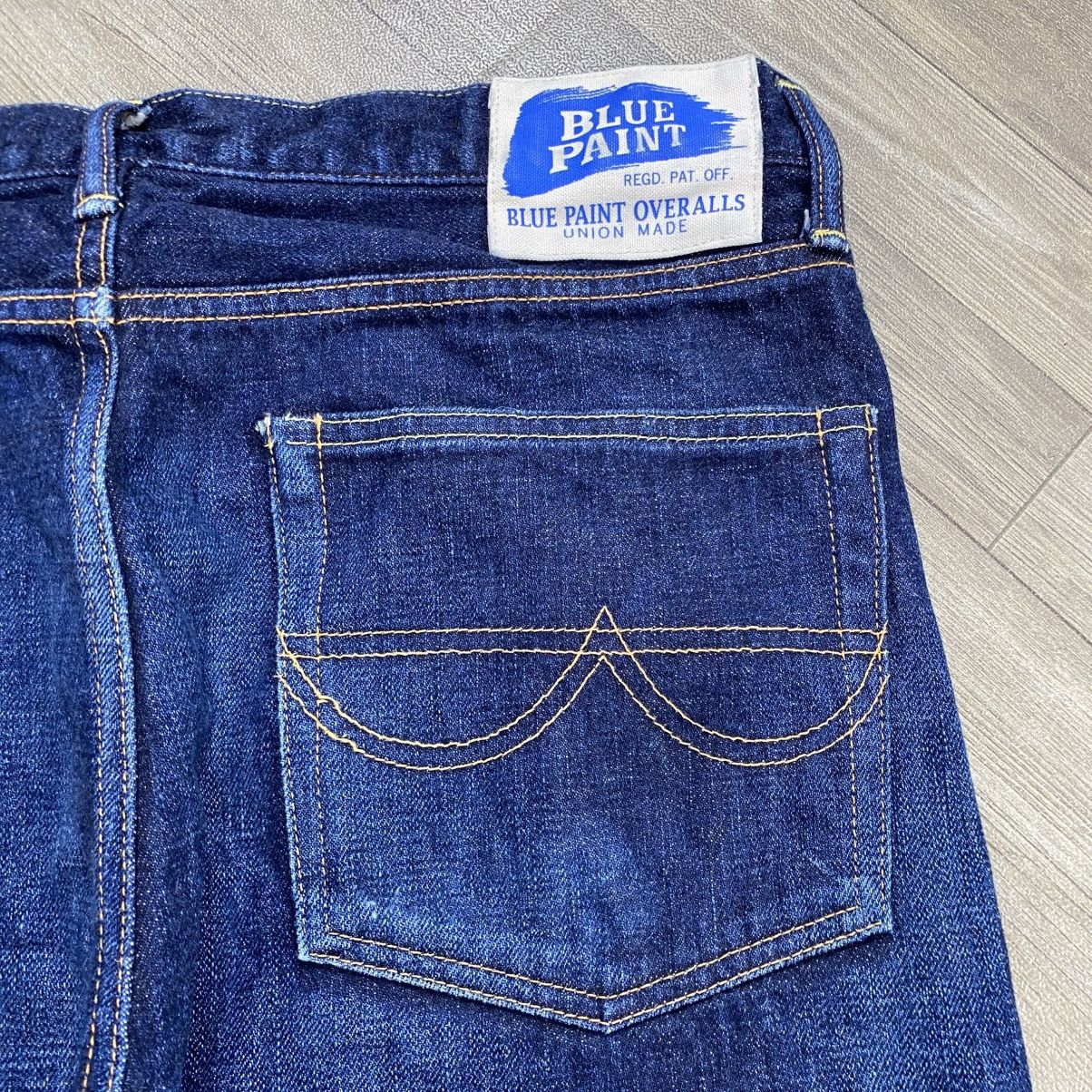 Japanese Brand Blue Paint Overalls Japan Selvedge Raw Denim Pants Size US 30 / EU 46 - 14 Thumbnail