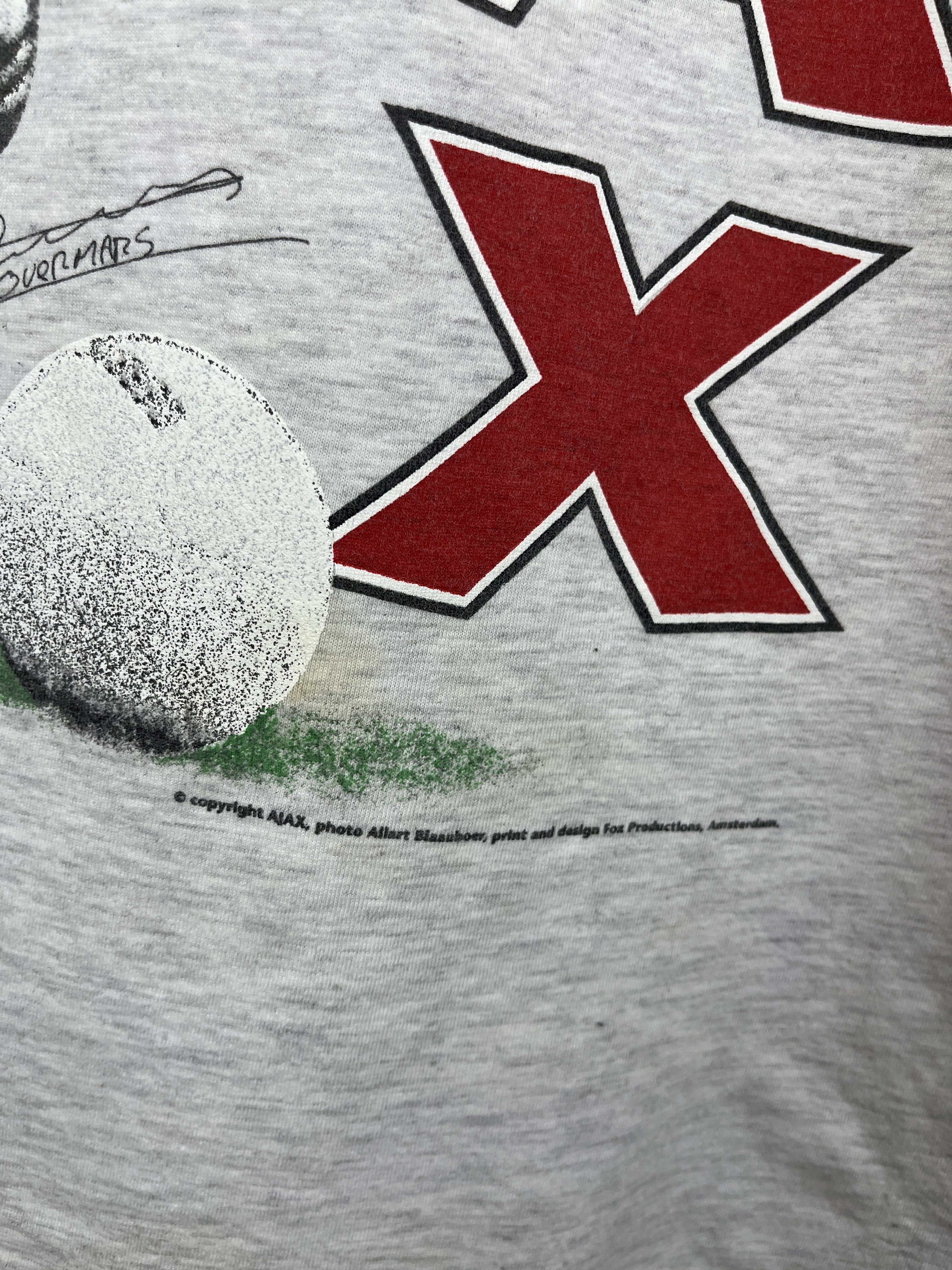 Vintage 90's AJAX Amsterdam Marc Overmars Fox Athletic Vintage Size US M / EU 48-50 / 2 - 13 Thumbnail