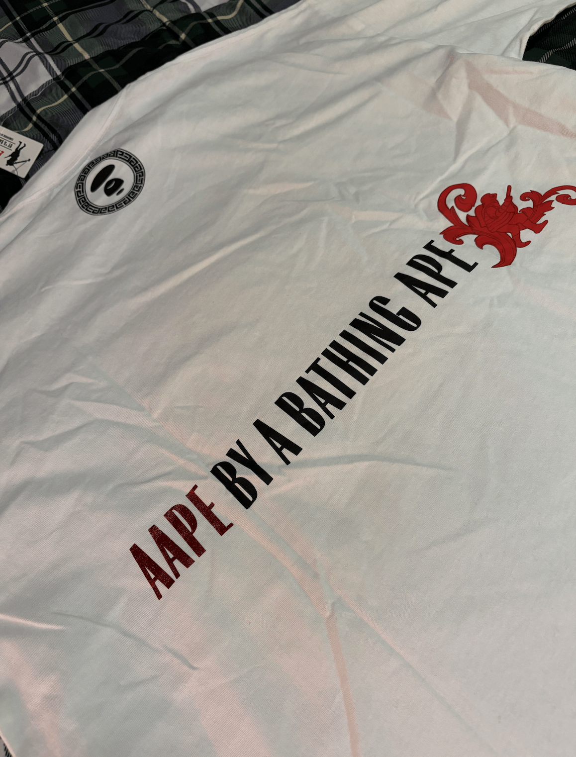 Aape × Bape Aape by Bape "AAPE UNVS" Tee Shirt (With Tags) Size US XL / EU 56 / 4 - 4 Thumbnail