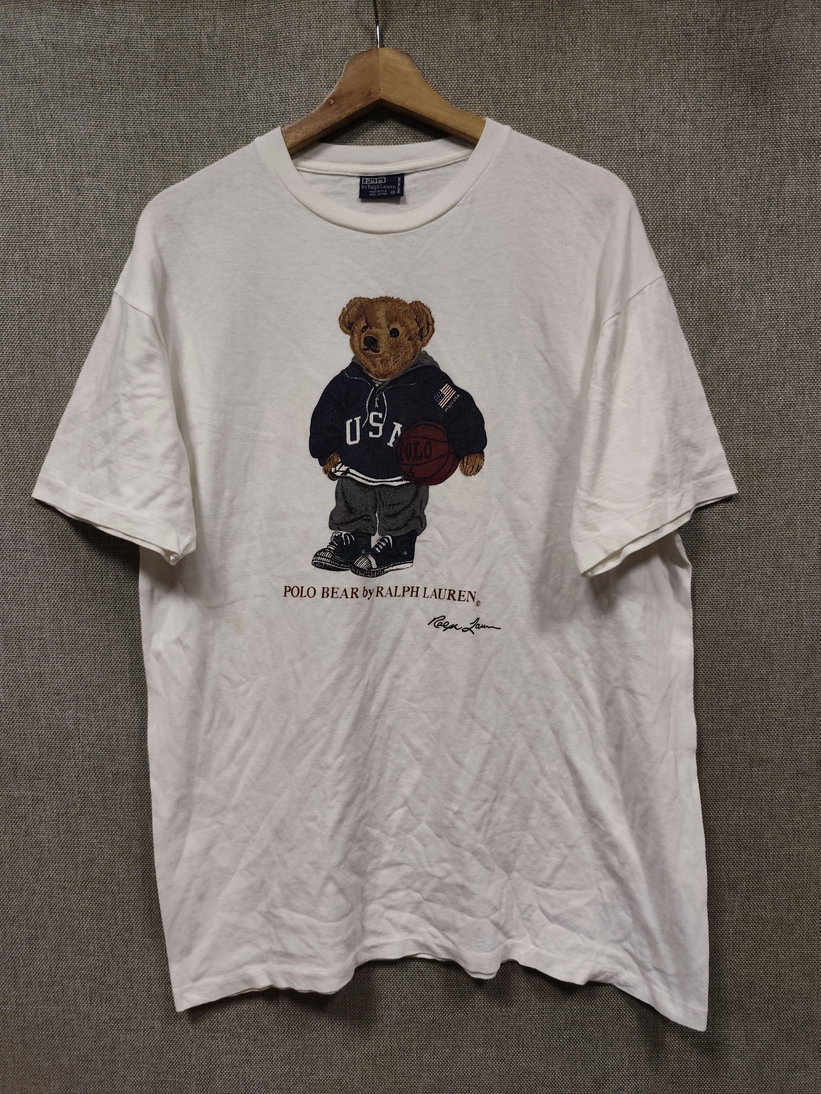 Polo Ralph Lauren Vintage 90s t shirt polo bear by ralph lauren Size US M / EU 48-50 / 2 - 1 Thumbnail