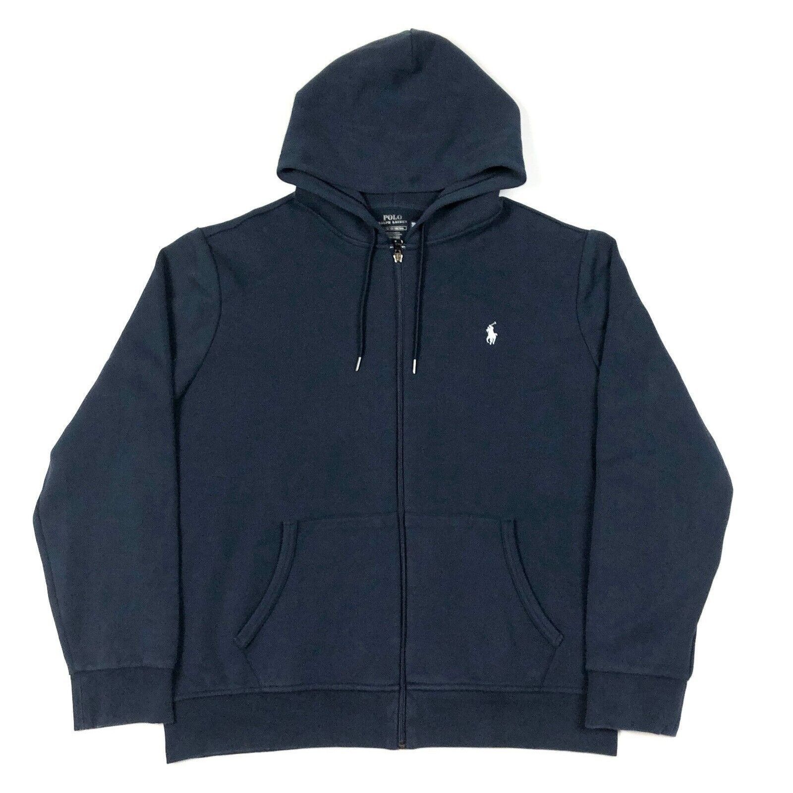 Polo Ralph Lauren Polo Ralph Lauren Full Zip Navy Hoodie Sweater Size XL Size US XL / EU 56 / 4 - 1 Thumbnail