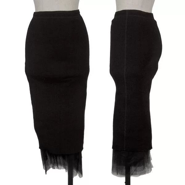 Junya Watanabe black vintage sheer design skirt Size US 26 / EU 42 - 1 Thumbnail