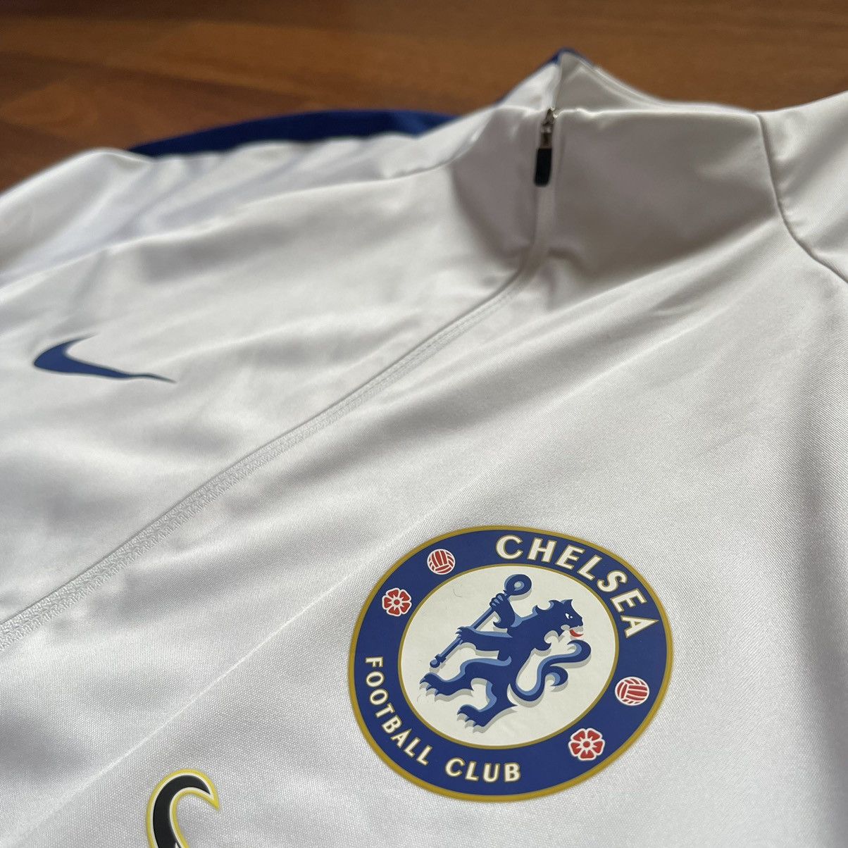 Chelsea Soccer CHELSEA NIKE 2017/2018 SOCCER SQUAD DRILL 1/4 ZIP TRACK TOP Size US L / EU 52-54 / 3 - 4 Thumbnail