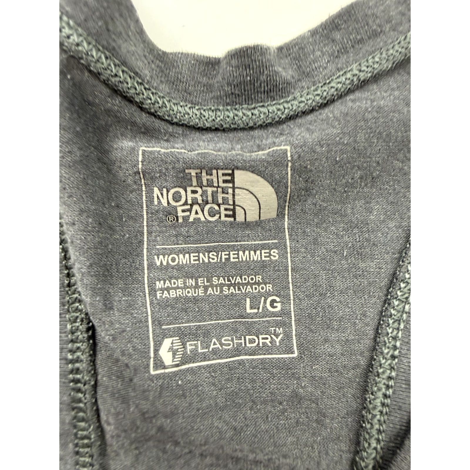 The North Face The North Face Tank Top Womens L Gray FlashDry Racerback Athletic Running Shirt Size L / US 10 / IT 46 - 4 Thumbnail