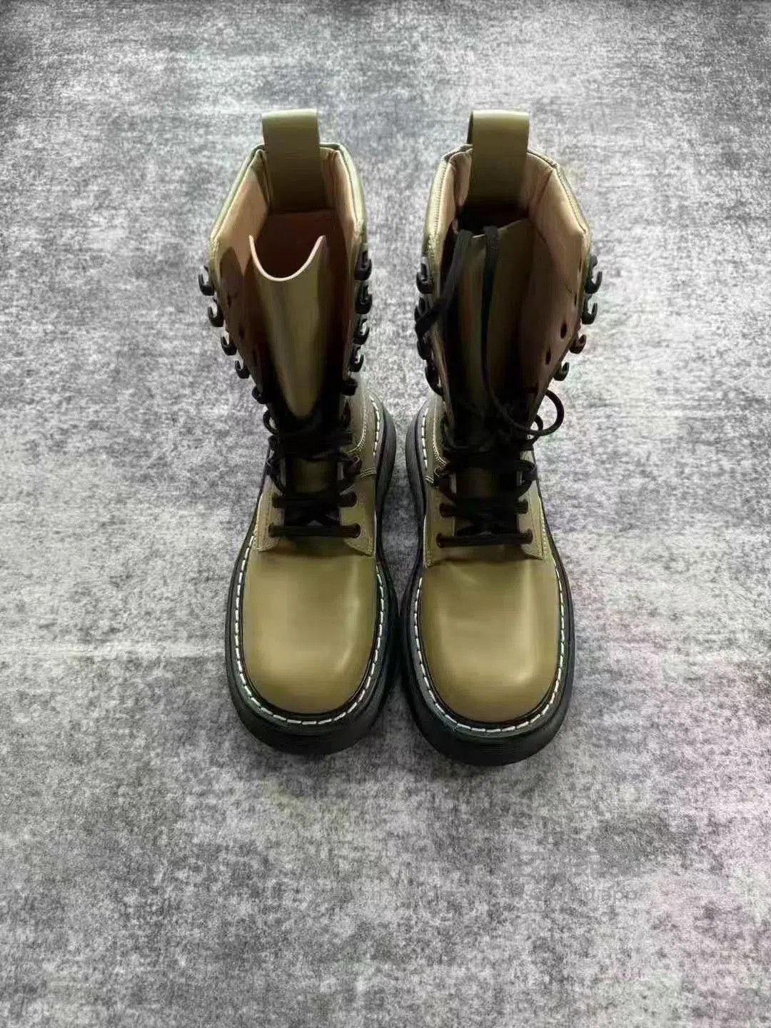 Bottega Veneta Bottega Veneta Brown Platform Martin Boots. Size US 5 / IT 35 - 2 Thumbnail
