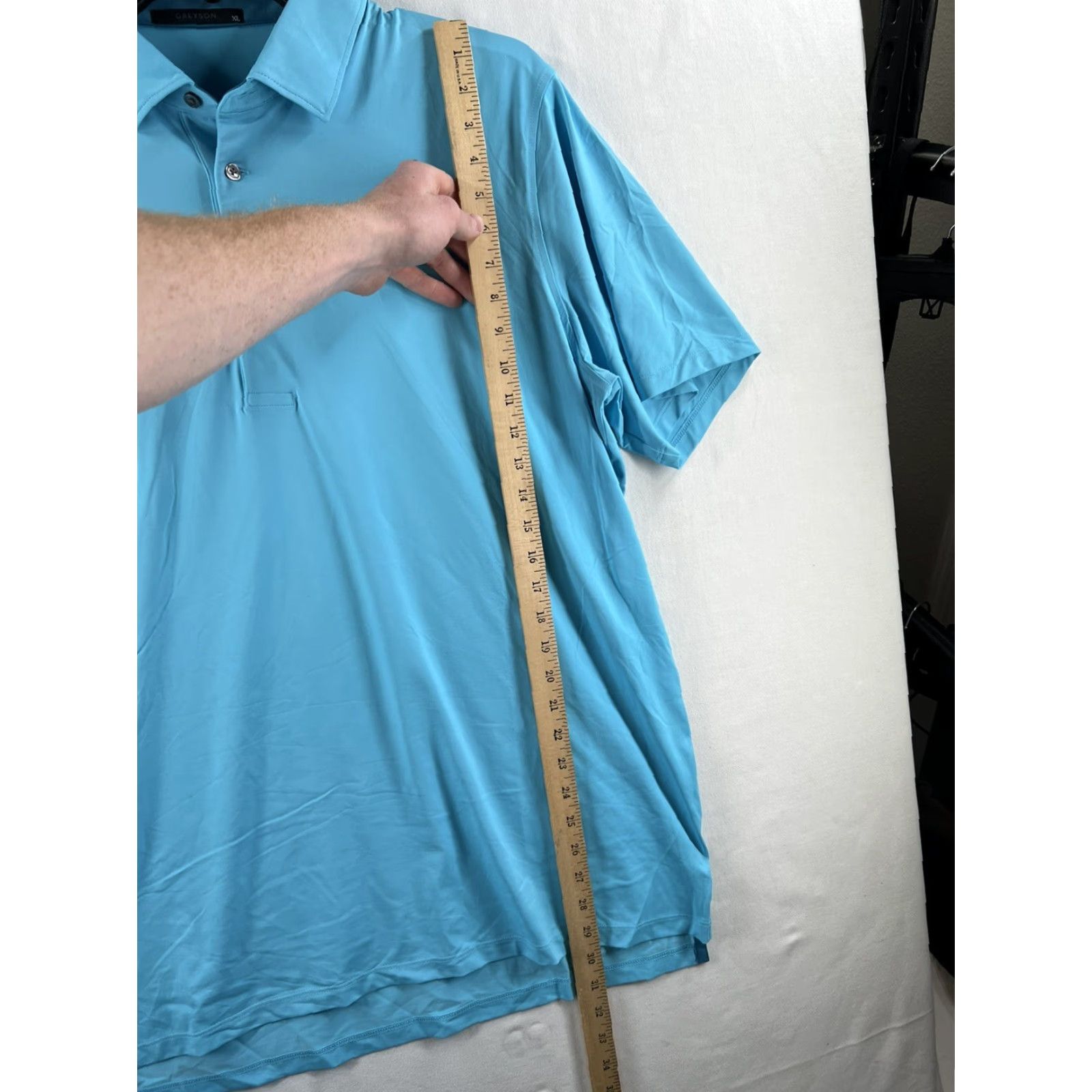 Vintage Greyson Polo Shirt Men's XL Blue Turquoise Short Sleeve Golf Maze Runner Wolf 12026729 Size US XL / EU 56 / 4 - 6 Thumbnail