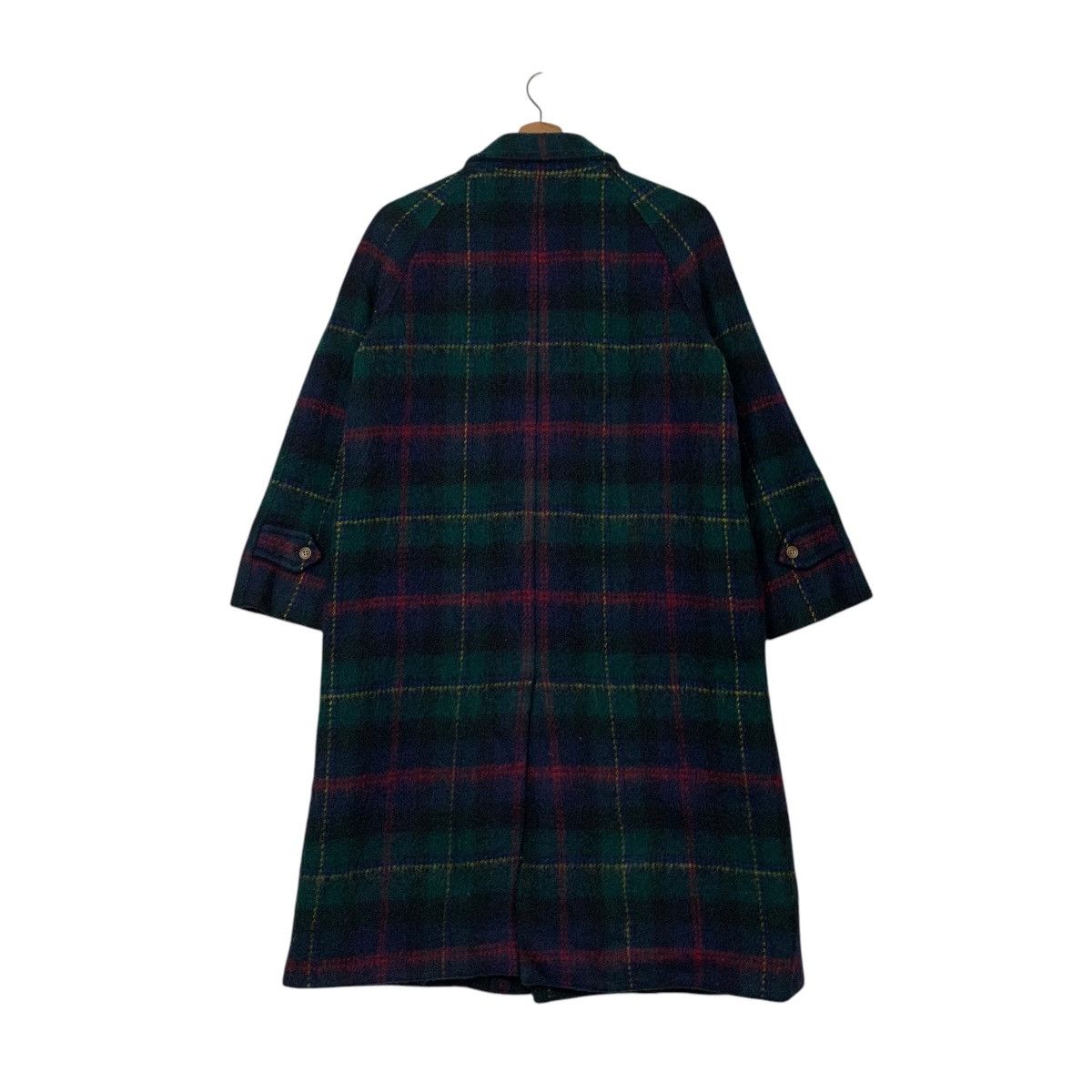 Japanese Brand LADIES TRADITIONAL Wool Tartan Long Coat #2068-C90 Size M / US 6-8 / IT 42-44 - 8 Thumbnail