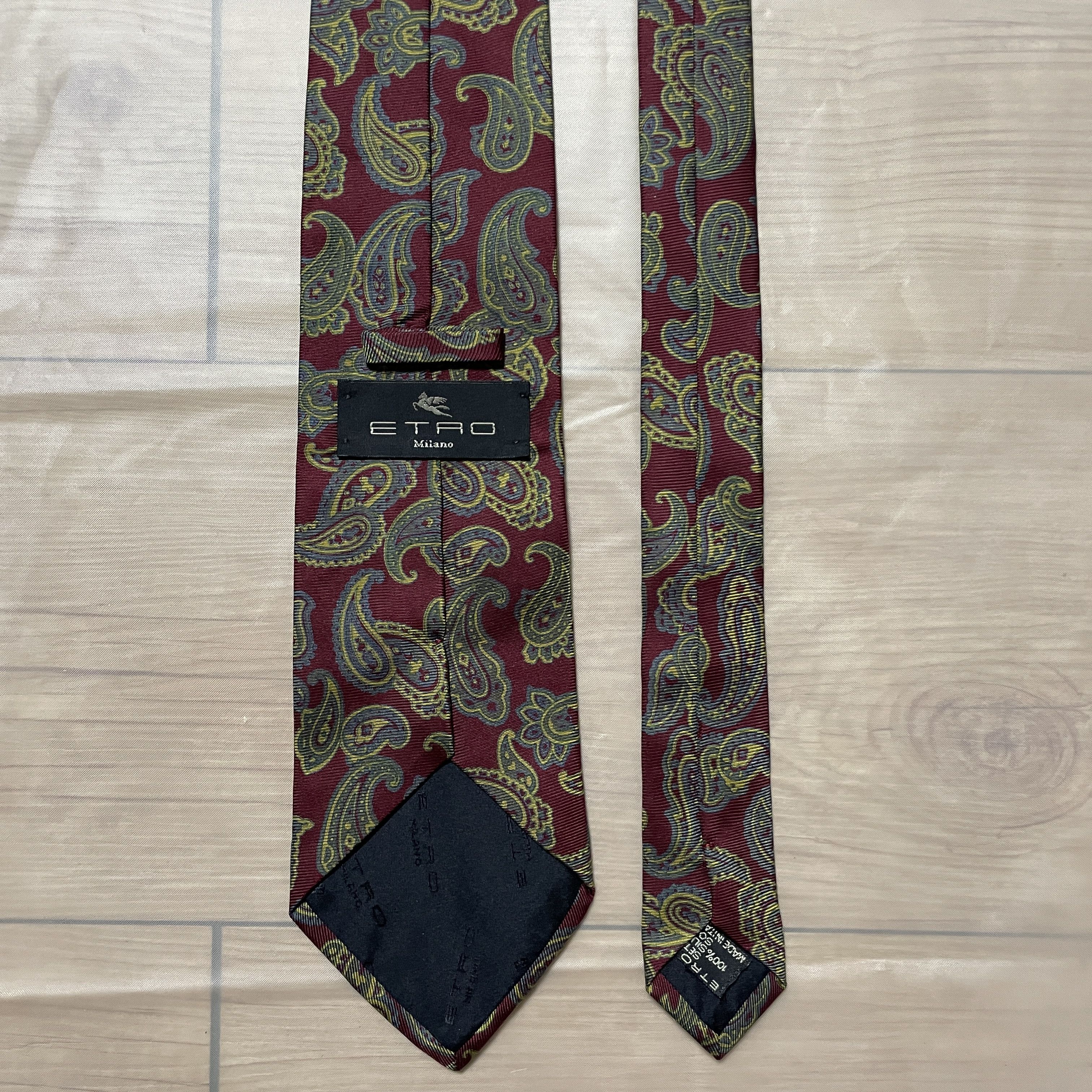 Etro Etro Paisley Burgundy tie Size ONE SIZE - 3 Thumbnail