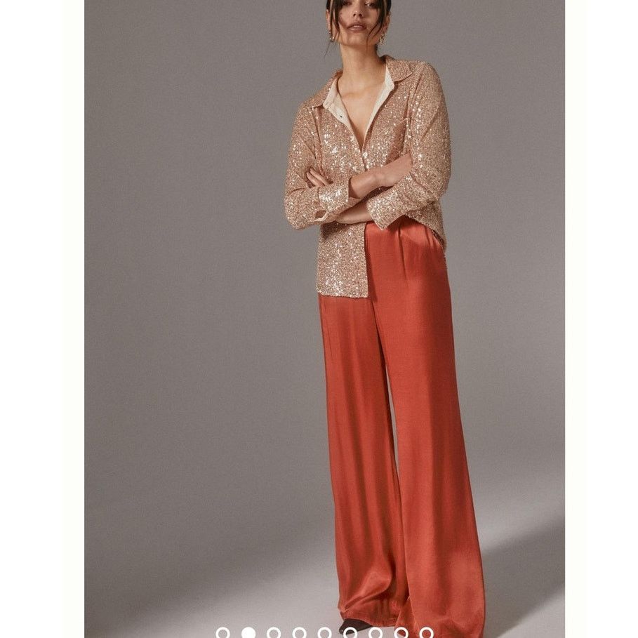 Anthropologie New Anthropologie Sunday in Brooklyn Sequin Buttondown SMALL Size S / US 4 / IT 40 - 5 Thumbnail