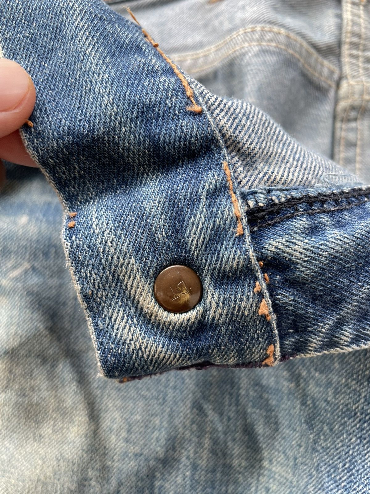 Vintage Vintage 50s selvage jeans unbranded distressed Size US 39 - 10 Thumbnail