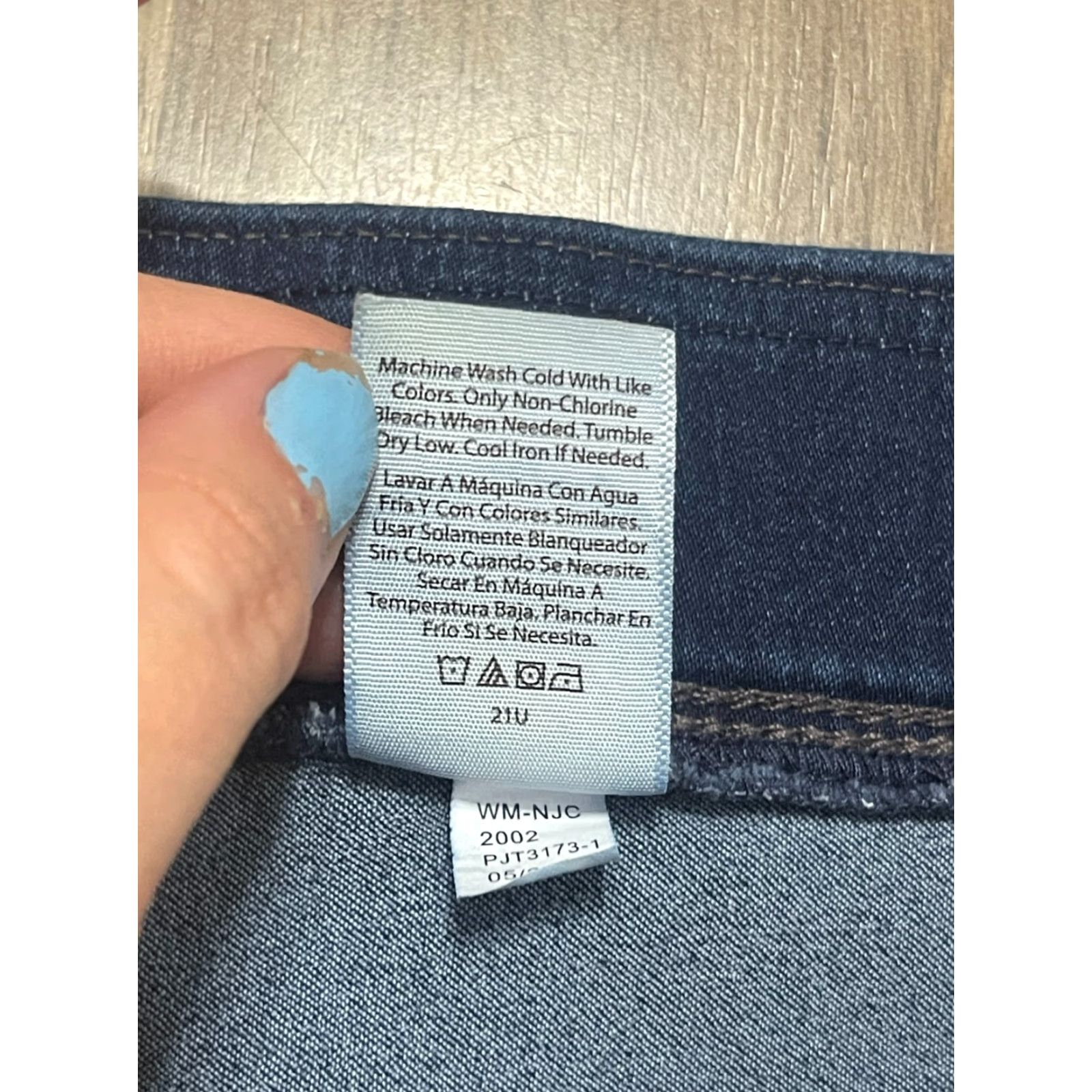 Vintage Terra & Sky Jeans Women's Size 4X Blue Denim Skinny Jeans Slim Regular Inseam 26.5 in Size 40" / US 18 - 5 Thumbnail