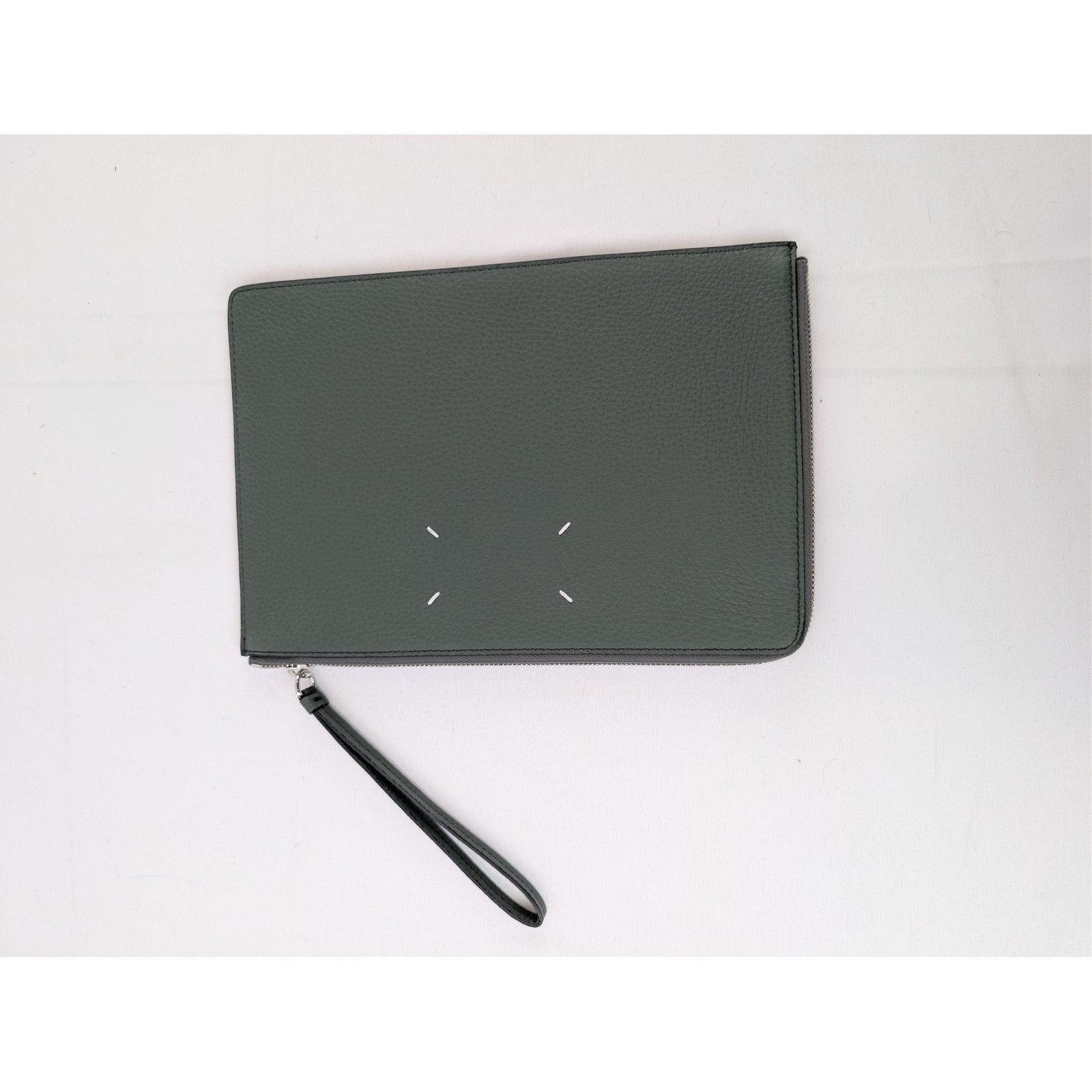 Maison Margiela o1rshd1 Size: OS / Four Stitches Leather Pouch Wallet Green Size ONE SIZE - 2 Thumbnail