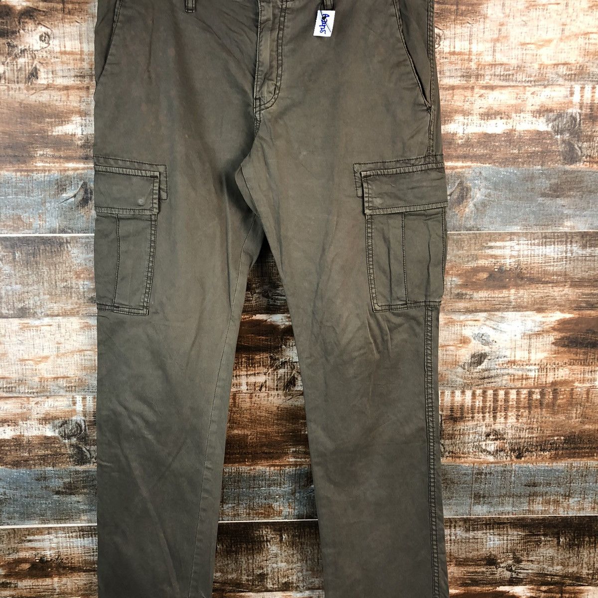 Japanese Brand Uniqlo Green japan utility Cargo Multipocket Pants #A2425 Size US 35 - 5 Thumbnail