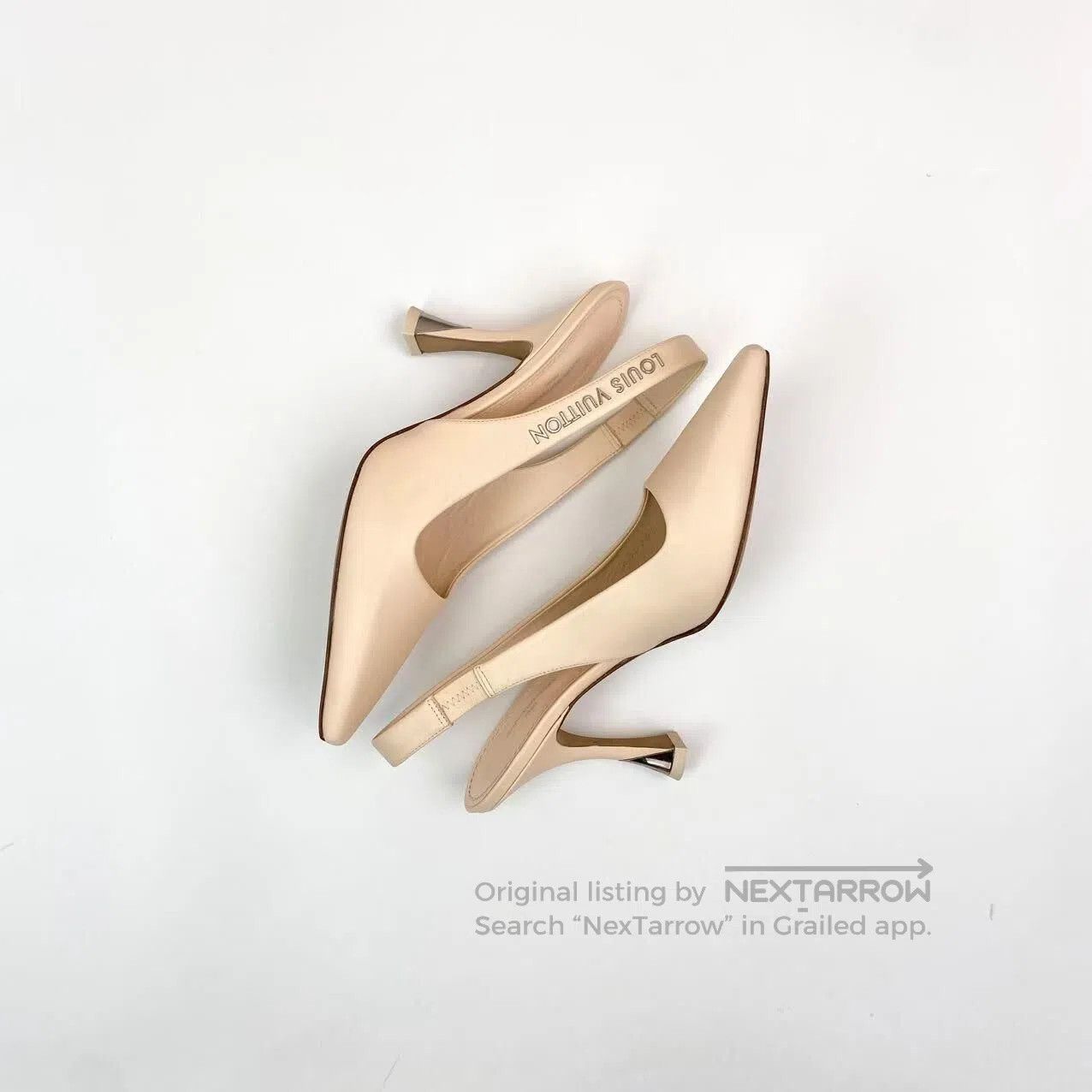 Louis Vuitton Louis Vuitton 23SS metal letter logo high heels| Size US 5.5 / IT 35.5 - 3 Thumbnail