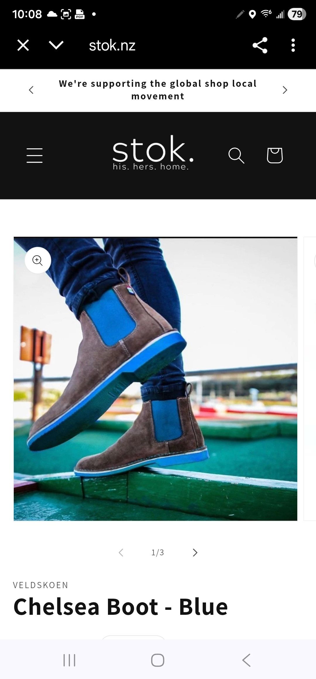 Other VELDSKOEN Chelsea Boot J-Bay Casual Chukka Minimalist UNISEX Size US 6 / IT 36 - 3 Thumbnail