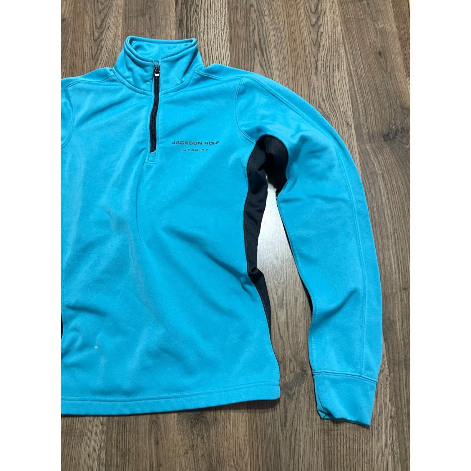 Vintage Outfitter Trading Co. Sweatshirt Women’s Size Small Blue Black 1/4 Zip Pullover Long Sleeve Casual Regular 1/4 Zip Size S / US 4 / IT 40 - 4 Thumbnail